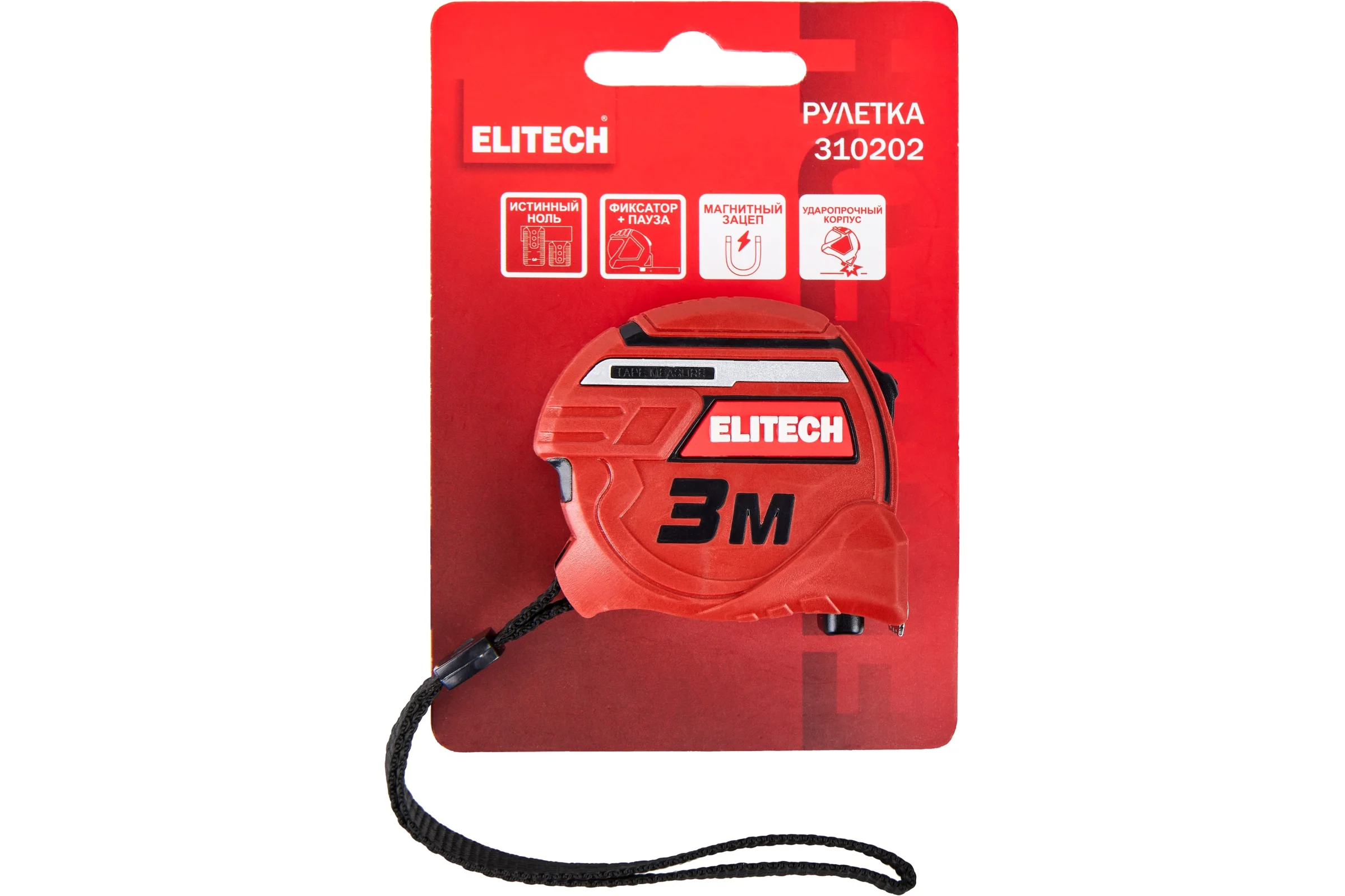 Рулетка Elitech 3 м, 16 мм 310202 207187