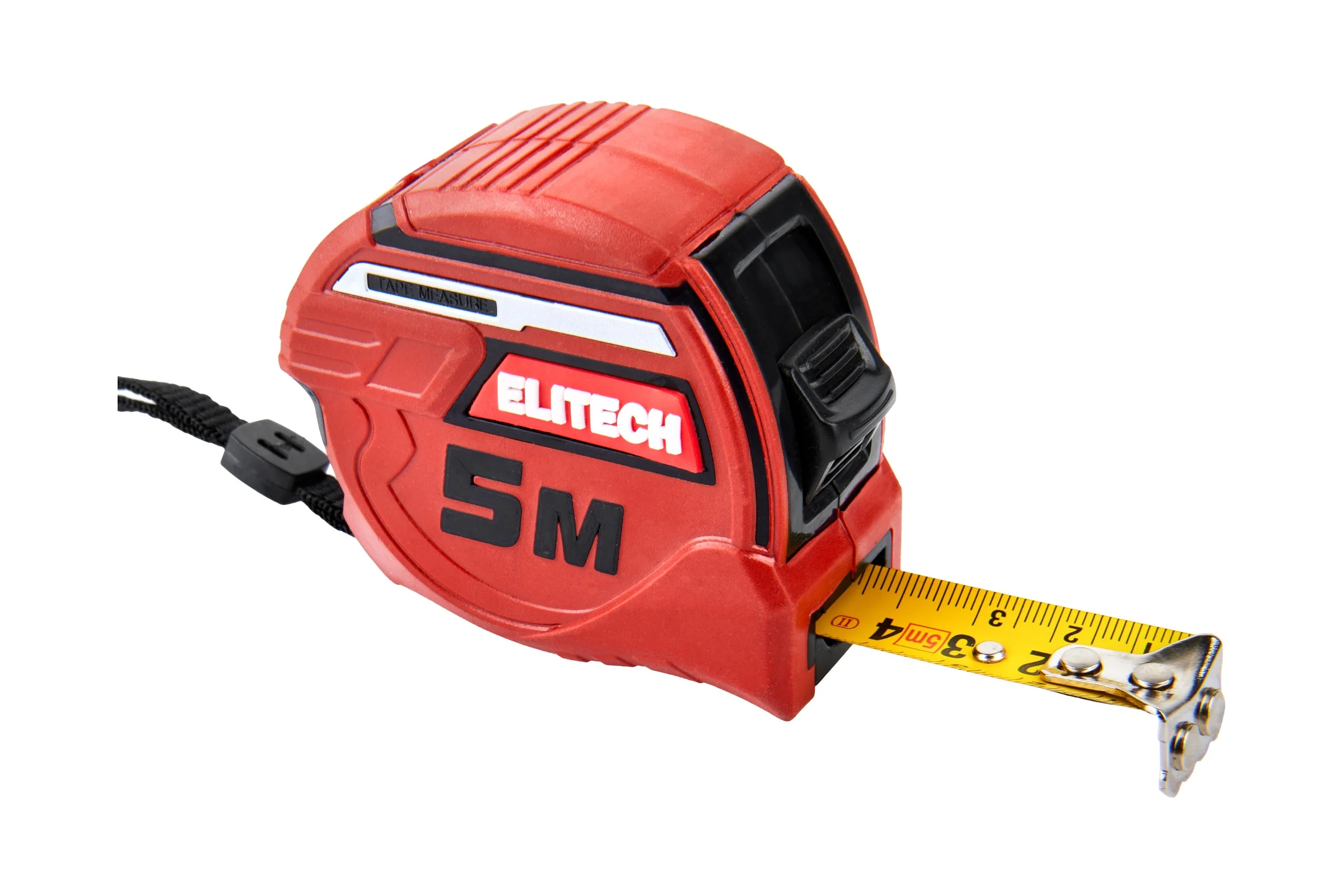 Рулетка Elitech 5 м, 19 мм, магнитный зацеп, автостоп, утолщенное полотно 310301 207188
