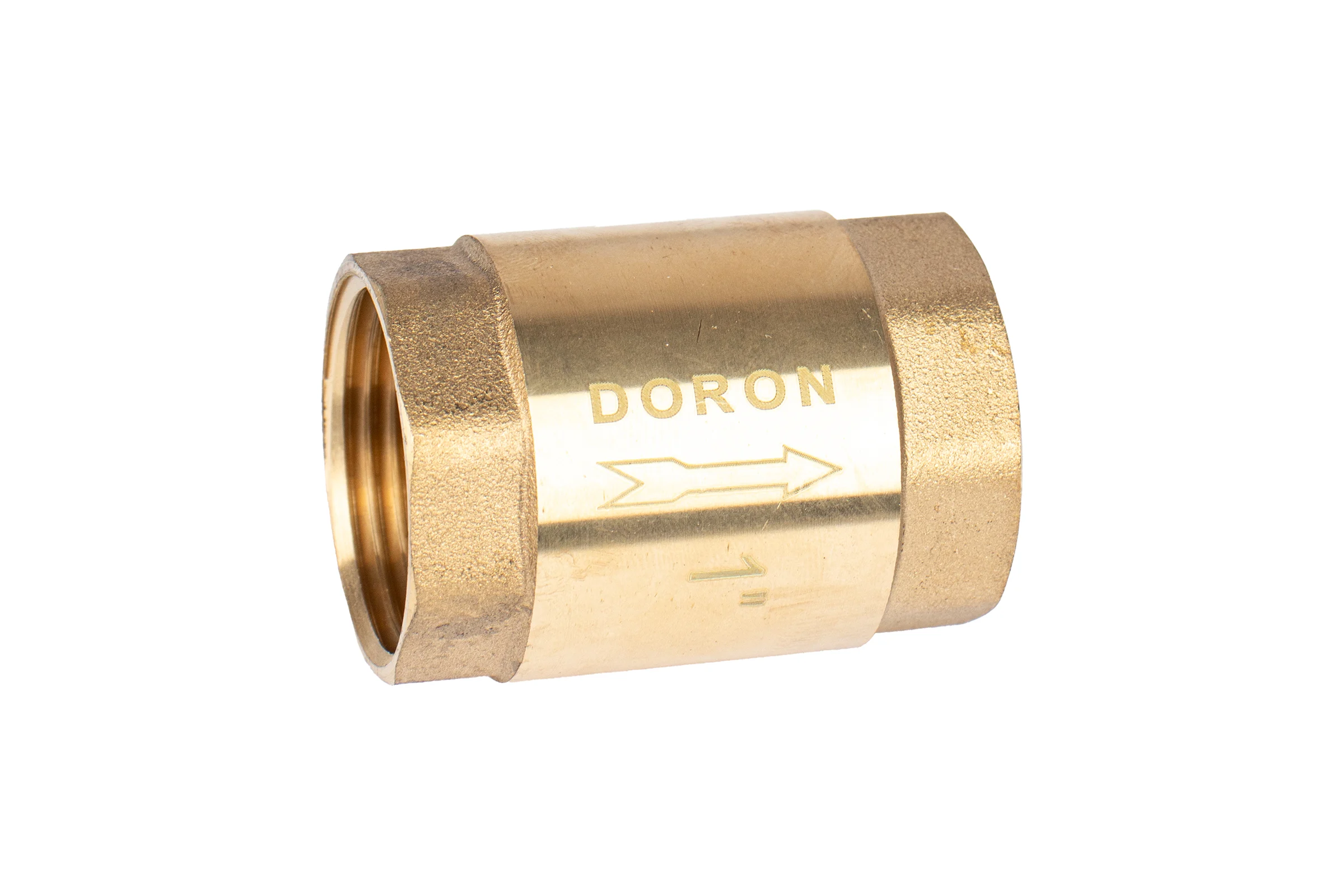Обратный клапан DORON латунь, 1", с пластиковым штоком 8429