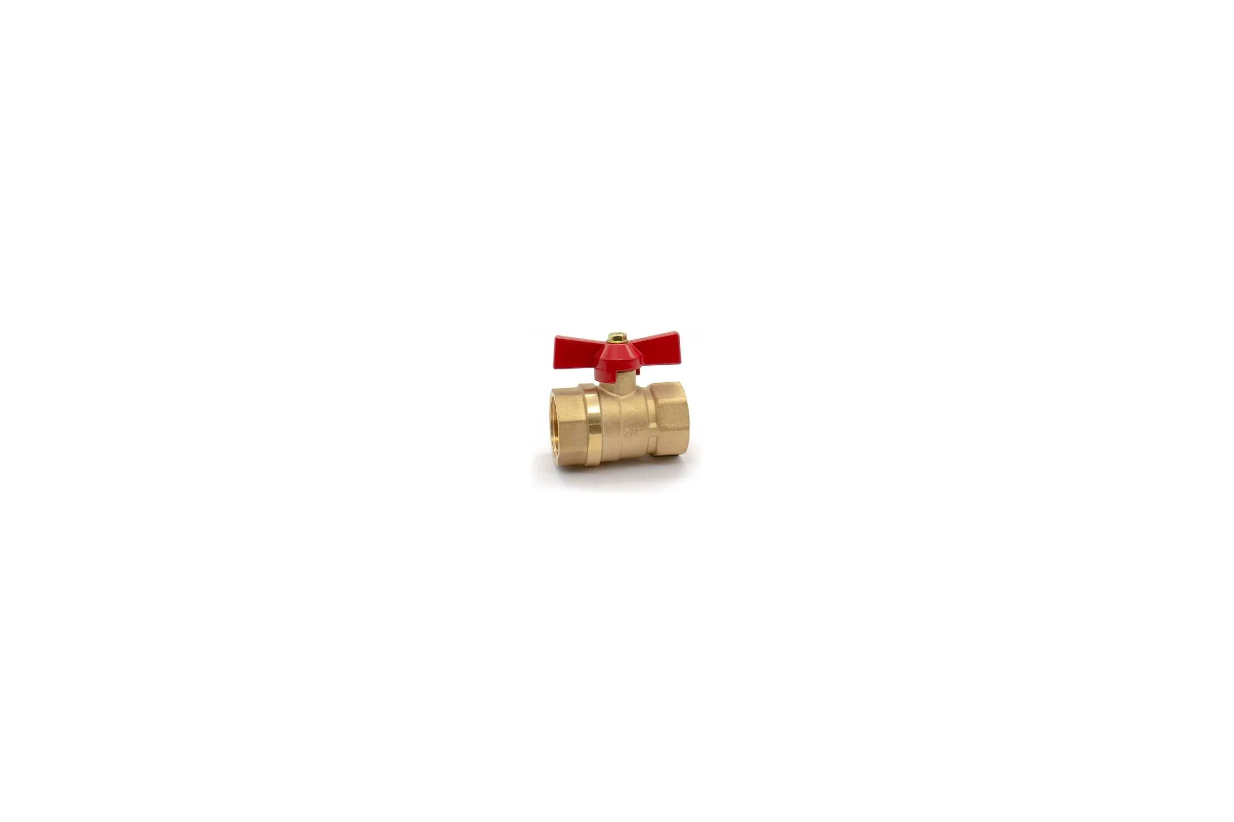 Кран шаровой Doron 1/2" В-В бабочка гайка-гайка (20/200) 8417