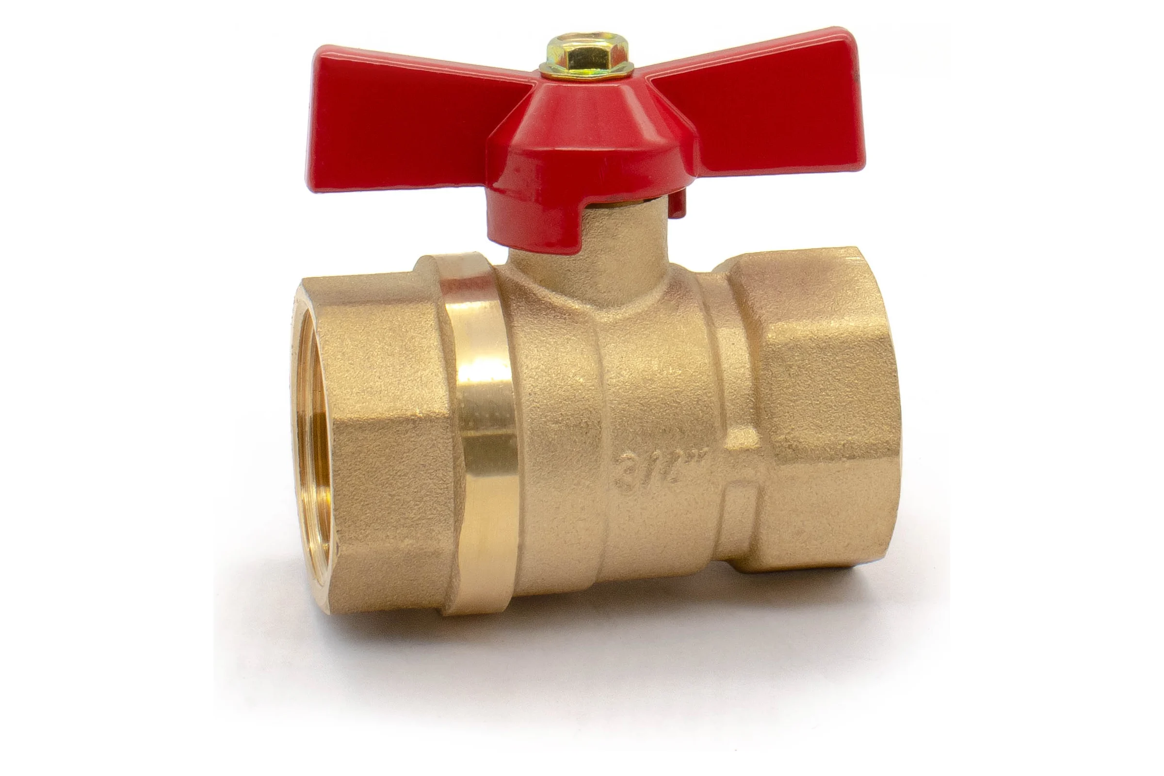 Кран шаровой Doron 1/2" В-В бабочка гайка-гайка (20/200) 8417