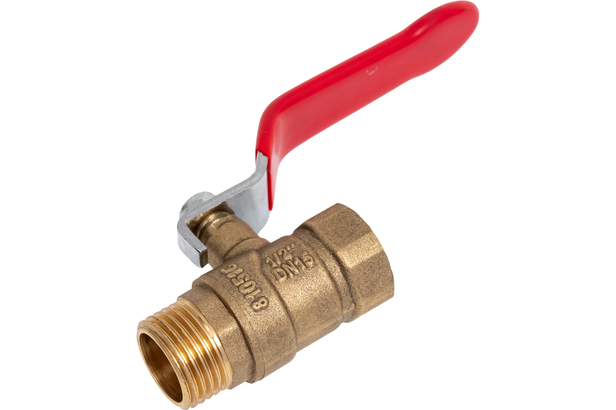 Кран шаровой Doron 1/2" В-Н ручка гайка-штуцер (10/160) 8407