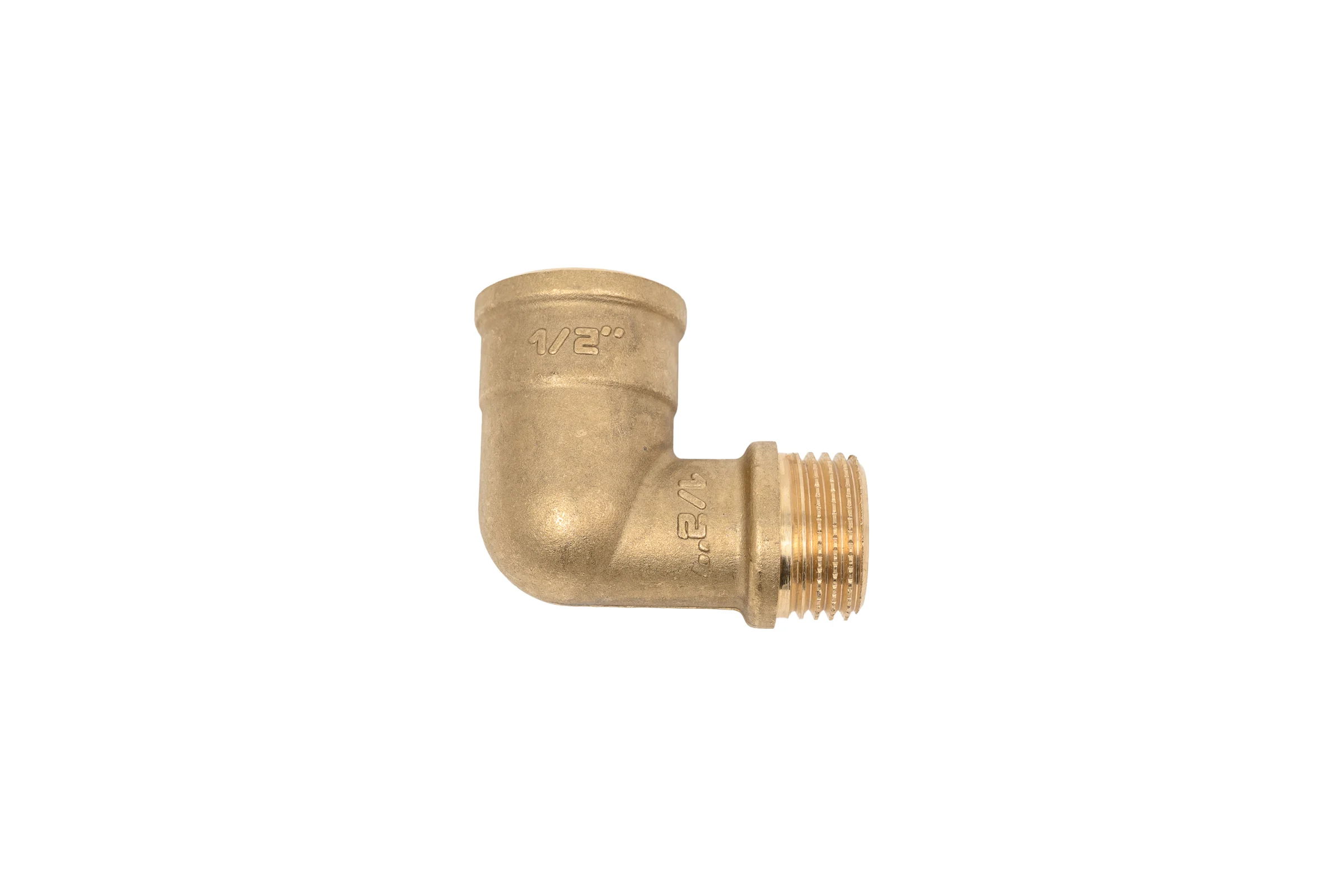 Угол 90 гр LD PRIDE DN15 (1/2") ВР/НР латунь никель с биркой LD.67.539.15