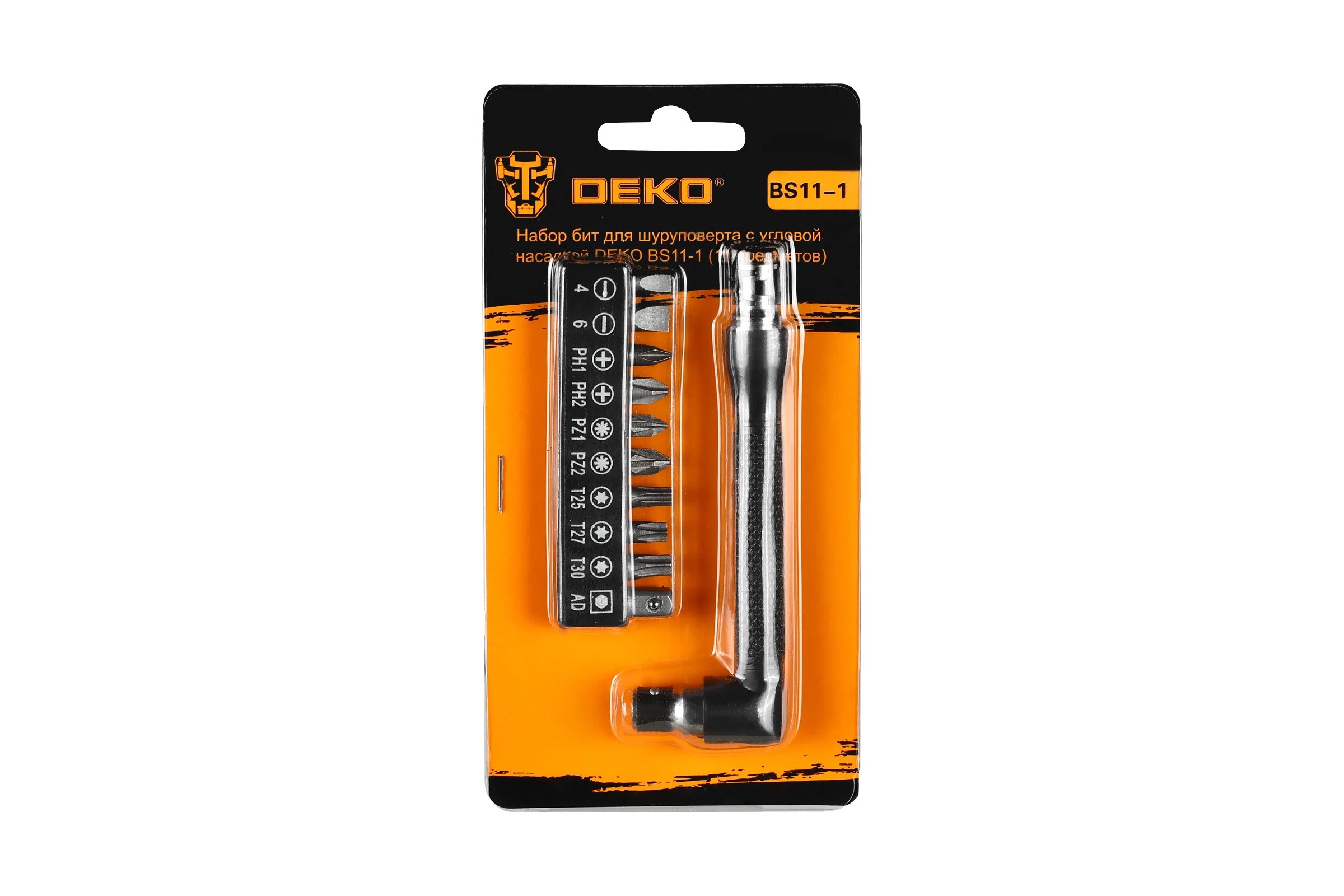 Набор бит с L-образным ключом DEKO BS11-1 (11 предметов) 065-0589