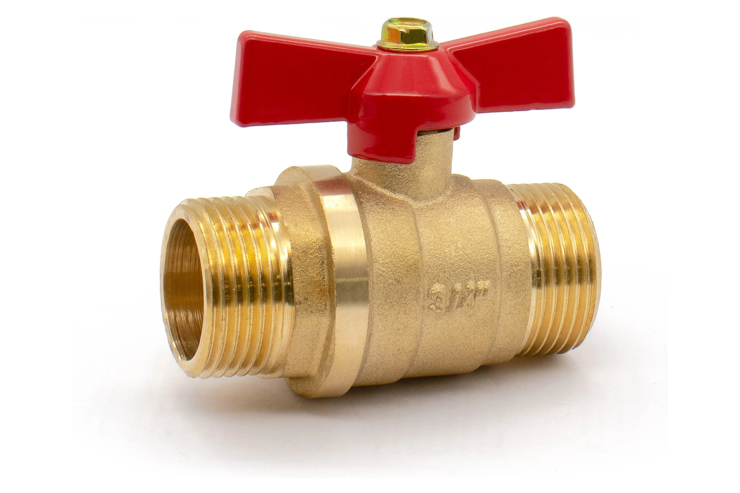 Кран шаровой Doron 1/2" Н-Н бабочка штуцер-штуцер (10/200) 8415
