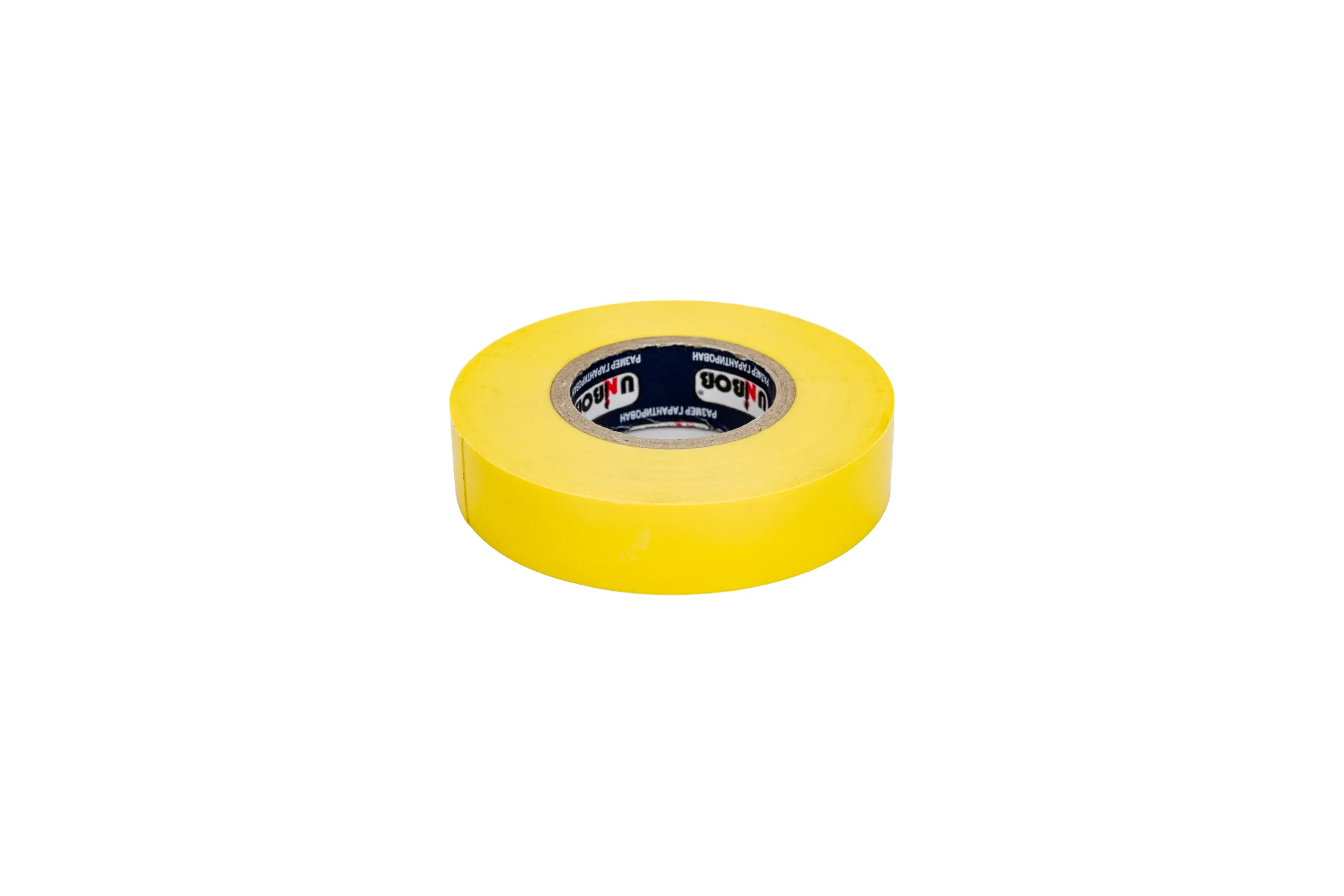 Изолента ПВХ UNIBOB 15 мм х 20 м, желтая, 130 мкм 211761