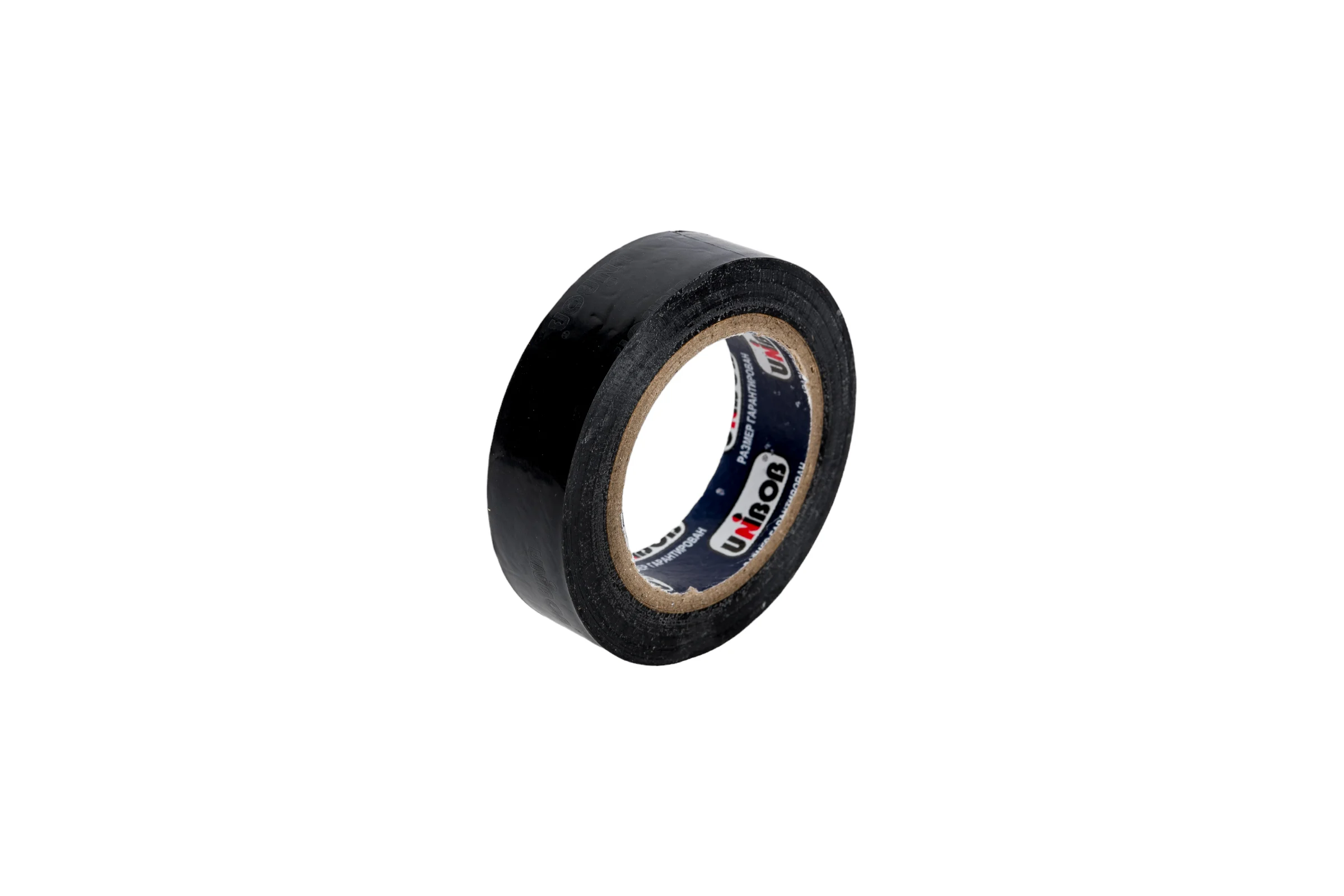 Изолента ПВХ UNIBOB 15 мм х 10 м, черная, 130 мкм 211767