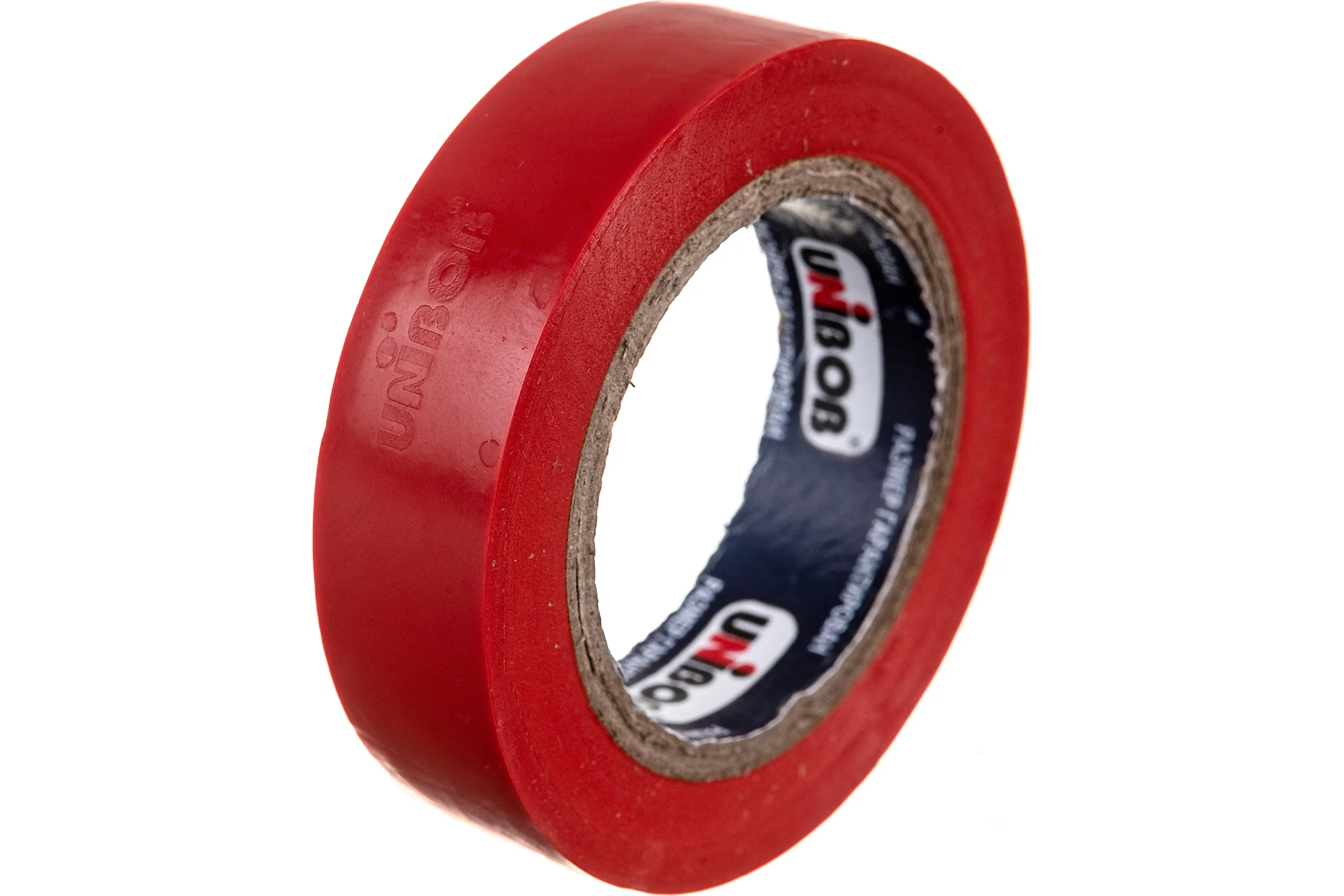 Изолента ПВХ UNIBOB 15 мм х 10 м, красная, 130 мкм 211771