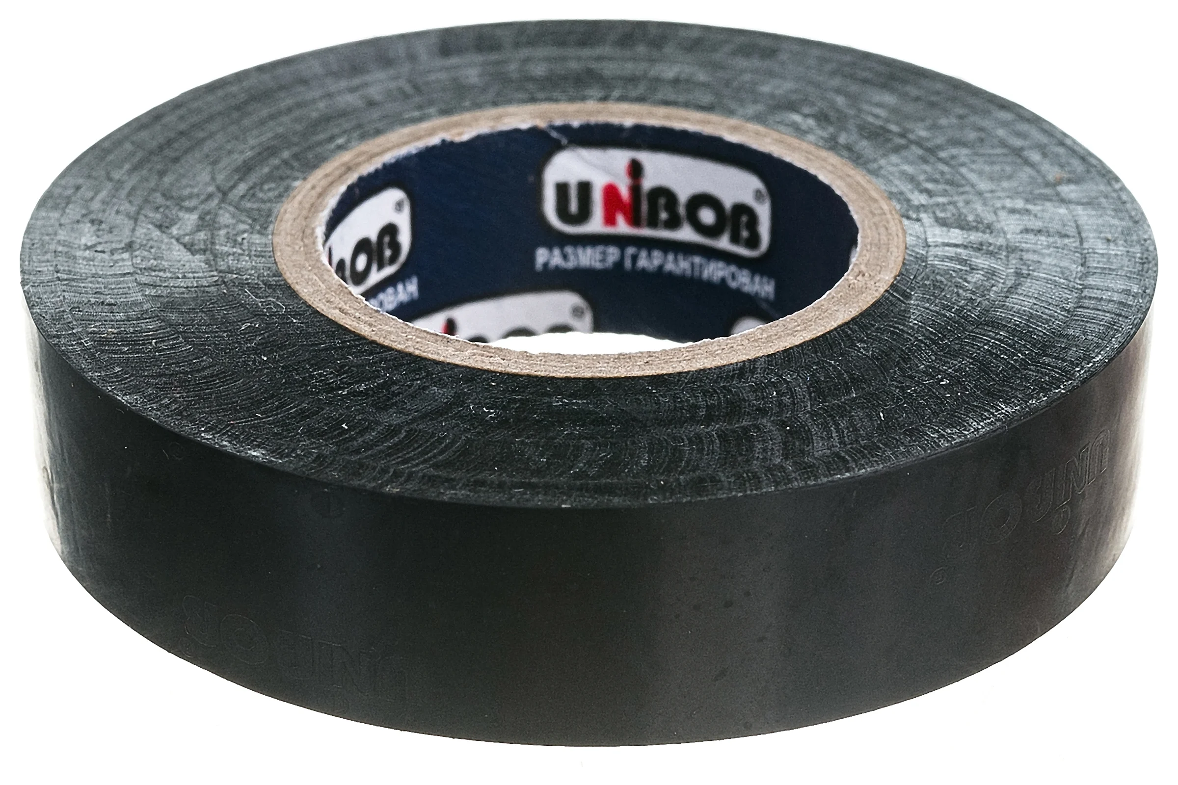Изолента ПВХ UNIBOB 15 мм х 20 м, черная, 130 мкм 211765