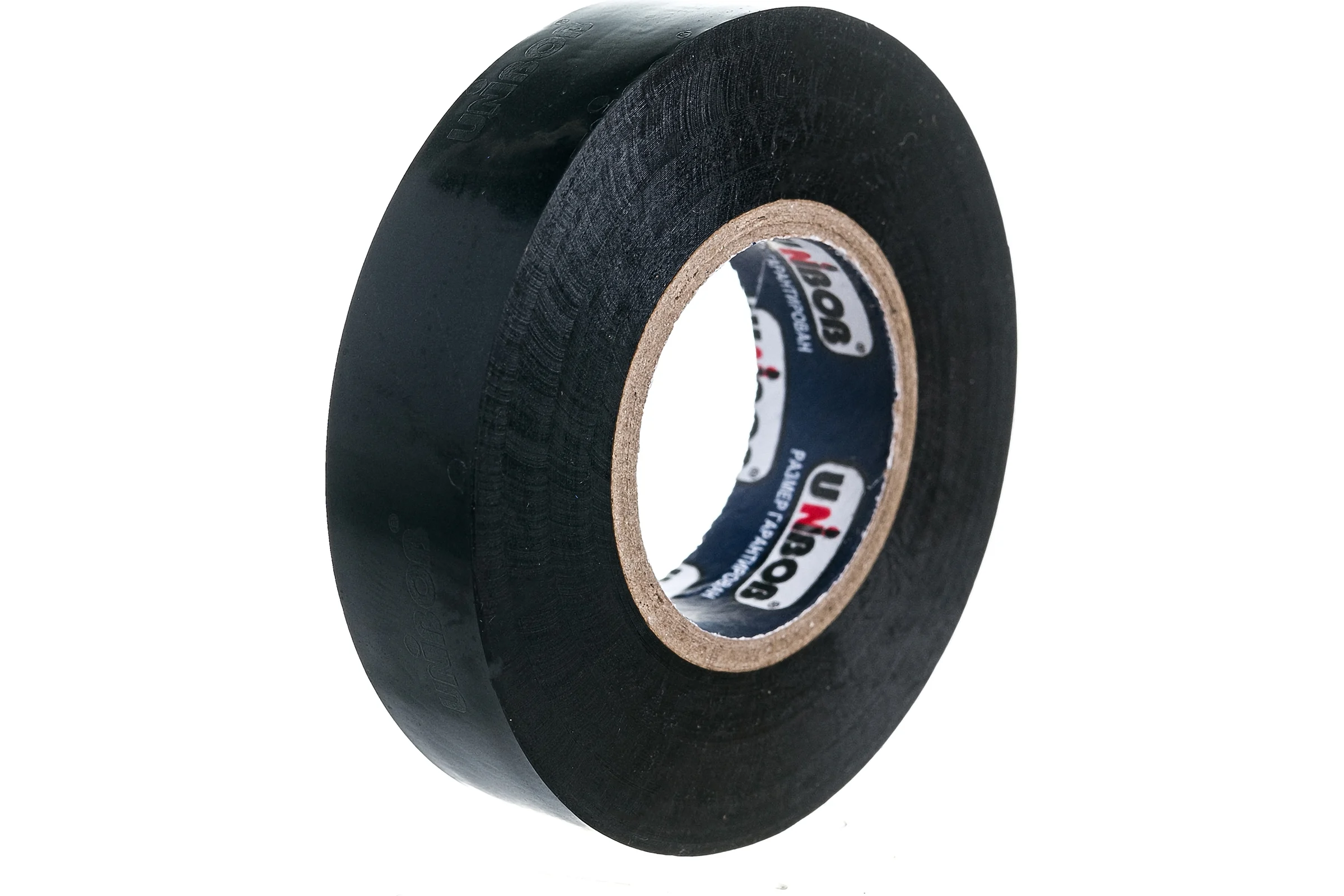 Изолента ПВХ UNIBOB 15 мм х 20 м, черная, 130 мкм 211765