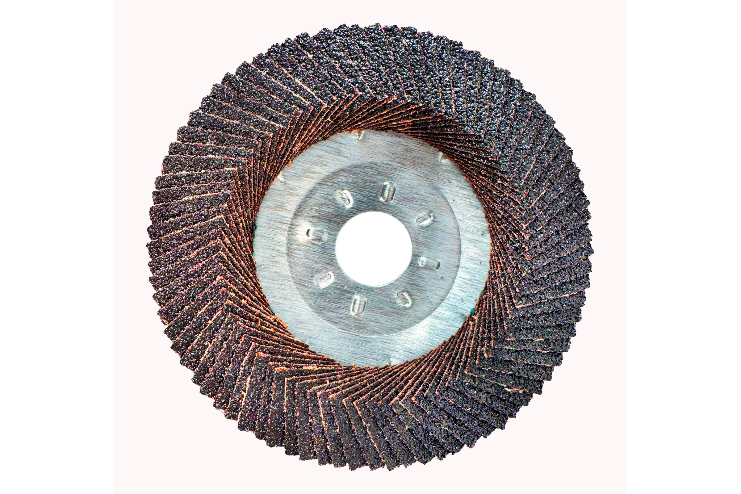 Круг лепестковый торцевой TIGER ABRASIVE IRON NORMAL на металлической чашке, 125x22 мм, P40 00-00000428