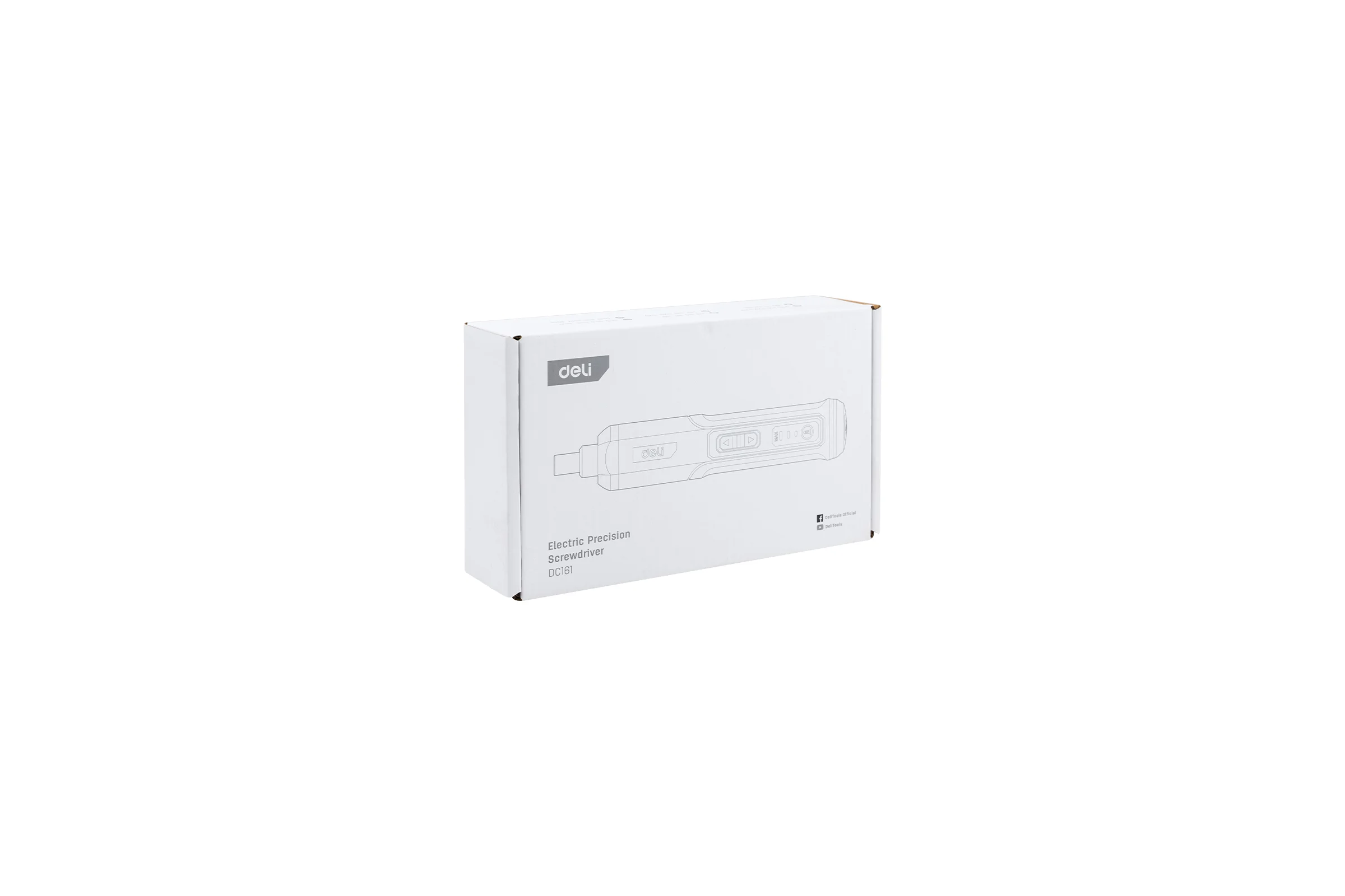 Отвертка аккумуляторная DELI DC161 (4В х 2Ач, 5Нм, 300об/мин, Type-C, набор бит 24 шт, кейс) 162802