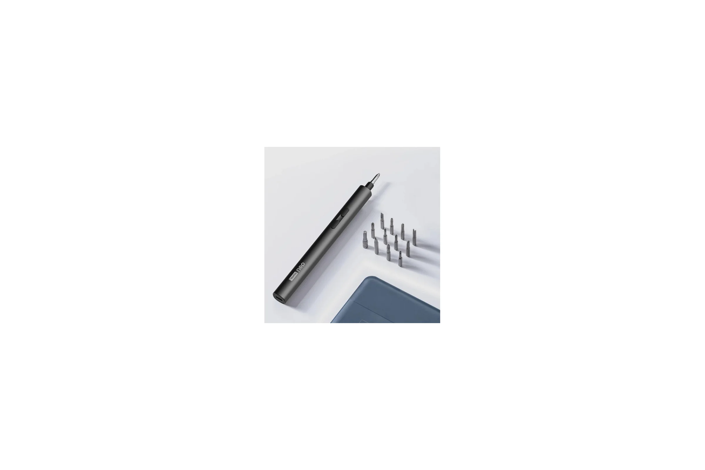 Отвертка аккумуляторная прецизионная + 25 бит DELI Home series Black DY-DP04-1B1 (3,7В, 260мАч, 0,2-3Нм, 200об/мин, Type-C, кейс) 172408