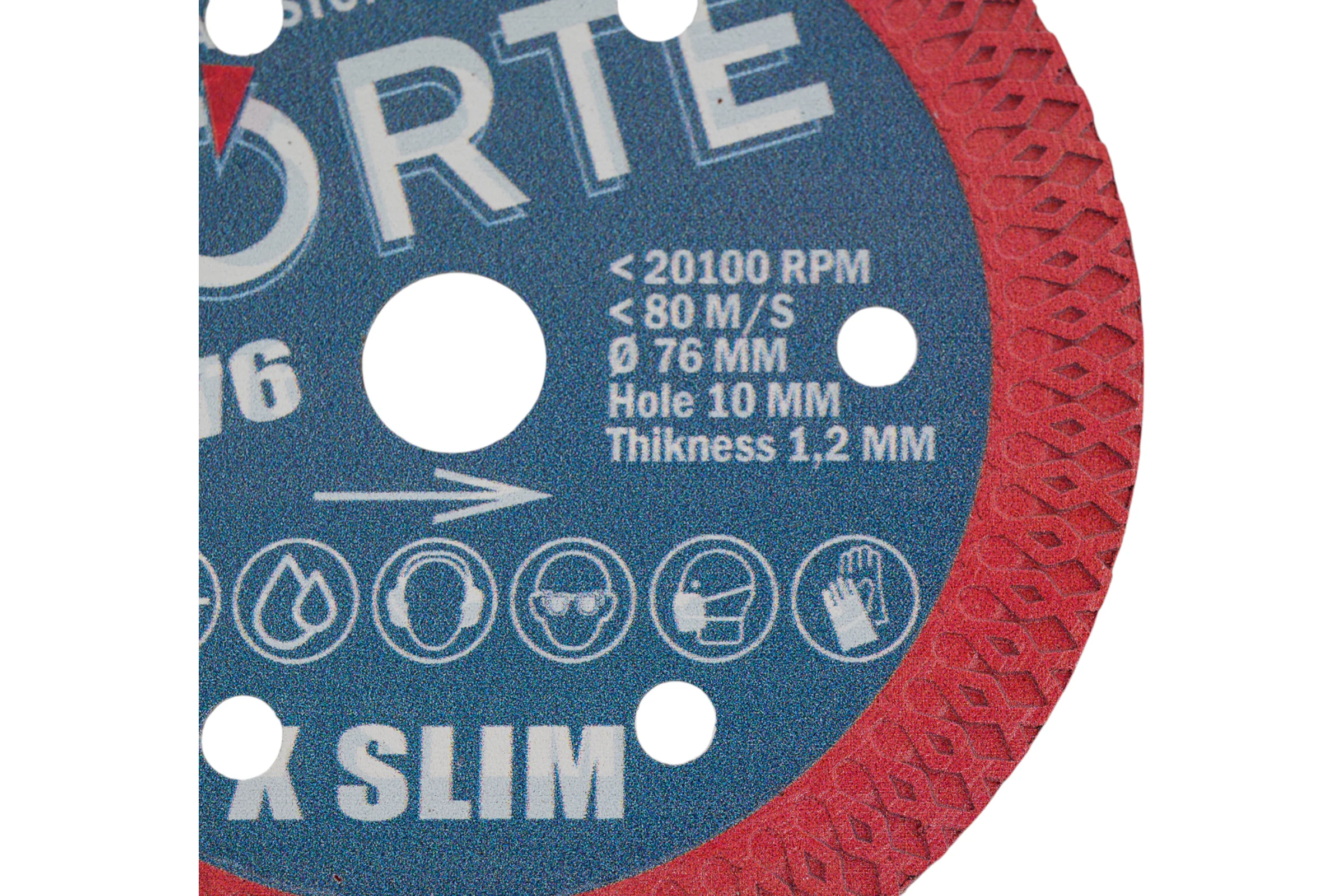 Диск алмазный для мини УШМ по керамограниту CORTE X SLIM 76х1.2х10 мм XSD76