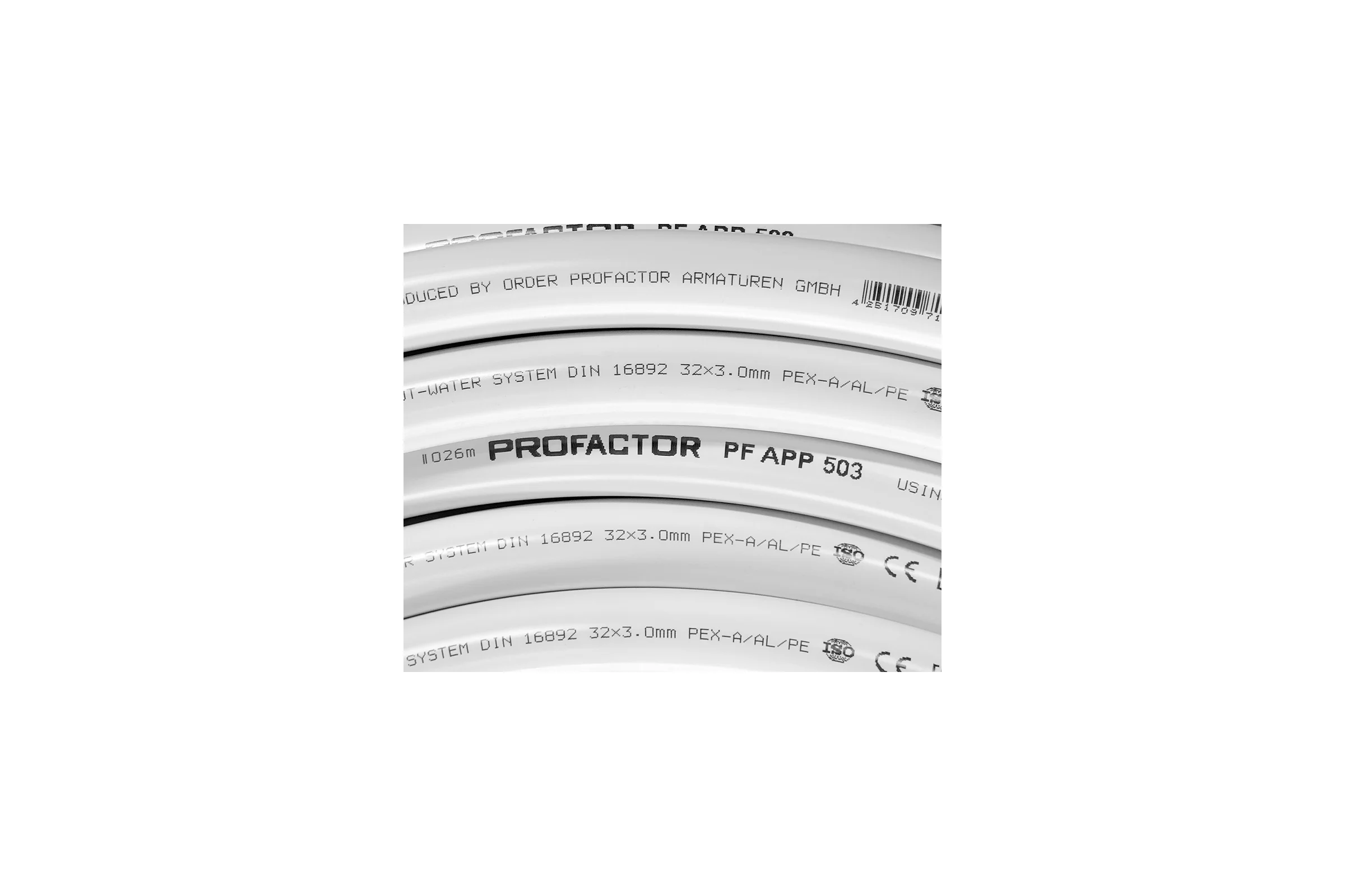 Труба металлопластиковая PROFACTOR PEX-A-AL-PE б/ш O32 х 3мм, бухта 50 м PF APP 503
