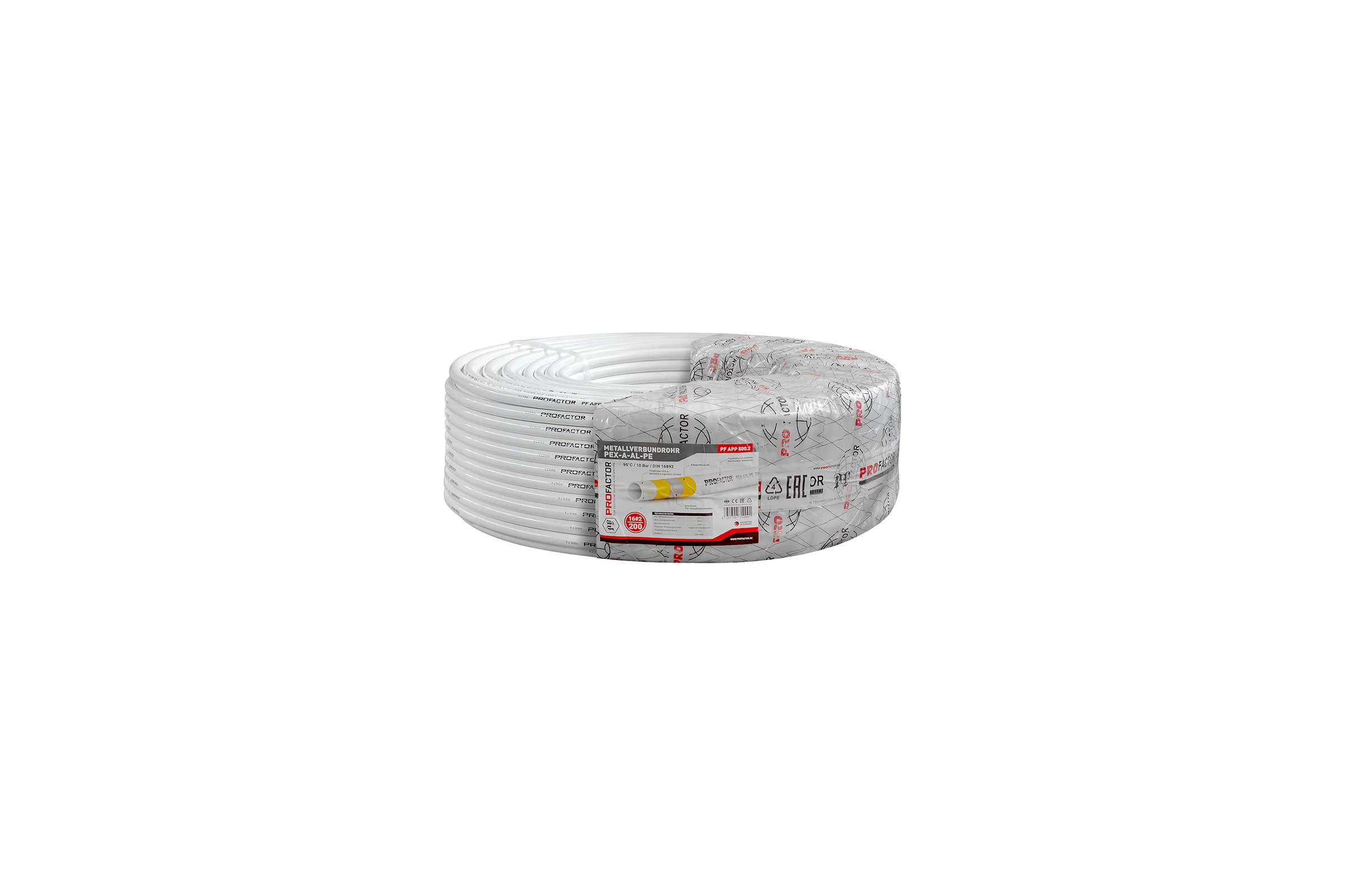 Труба металлопластиковая PROFACTOR PEX-A-AL-PE б/ш O16 х 2мм, бухта 200м PF APP 500.2