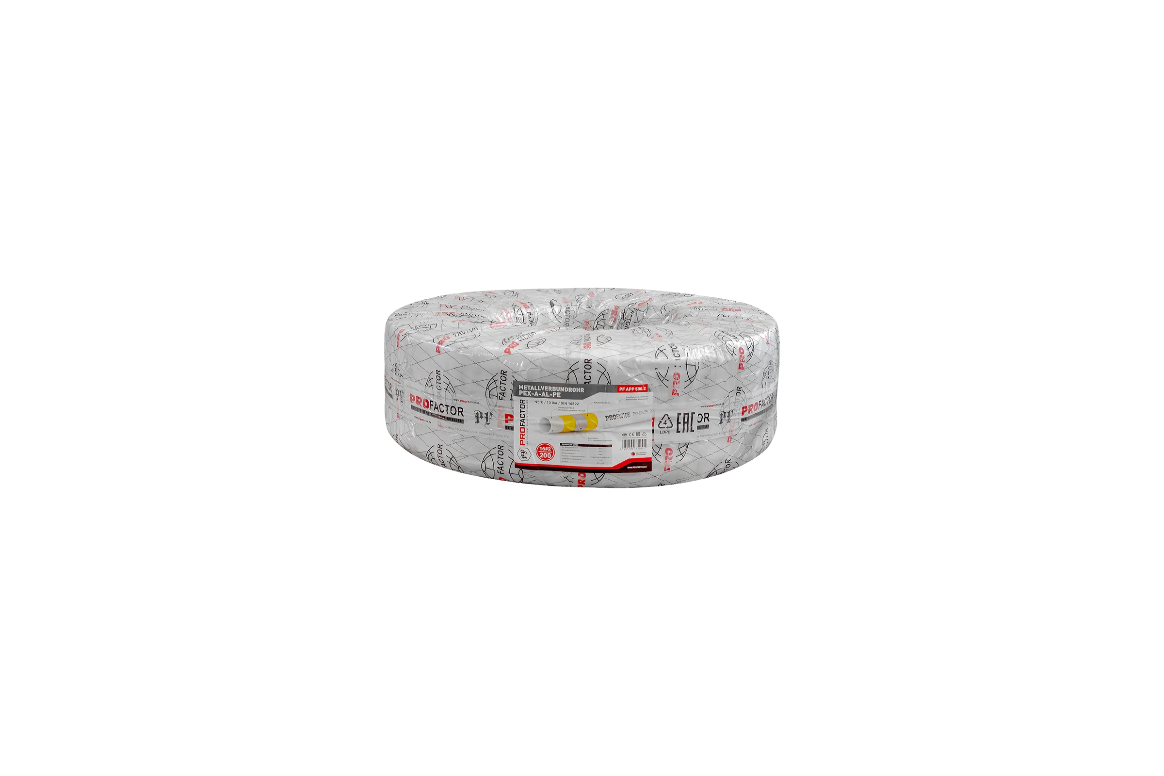 Труба металлопластиковая PROFACTOR PEX-A-AL-PE б/ш O16 х 2мм, бухта 200м PF APP 500.2