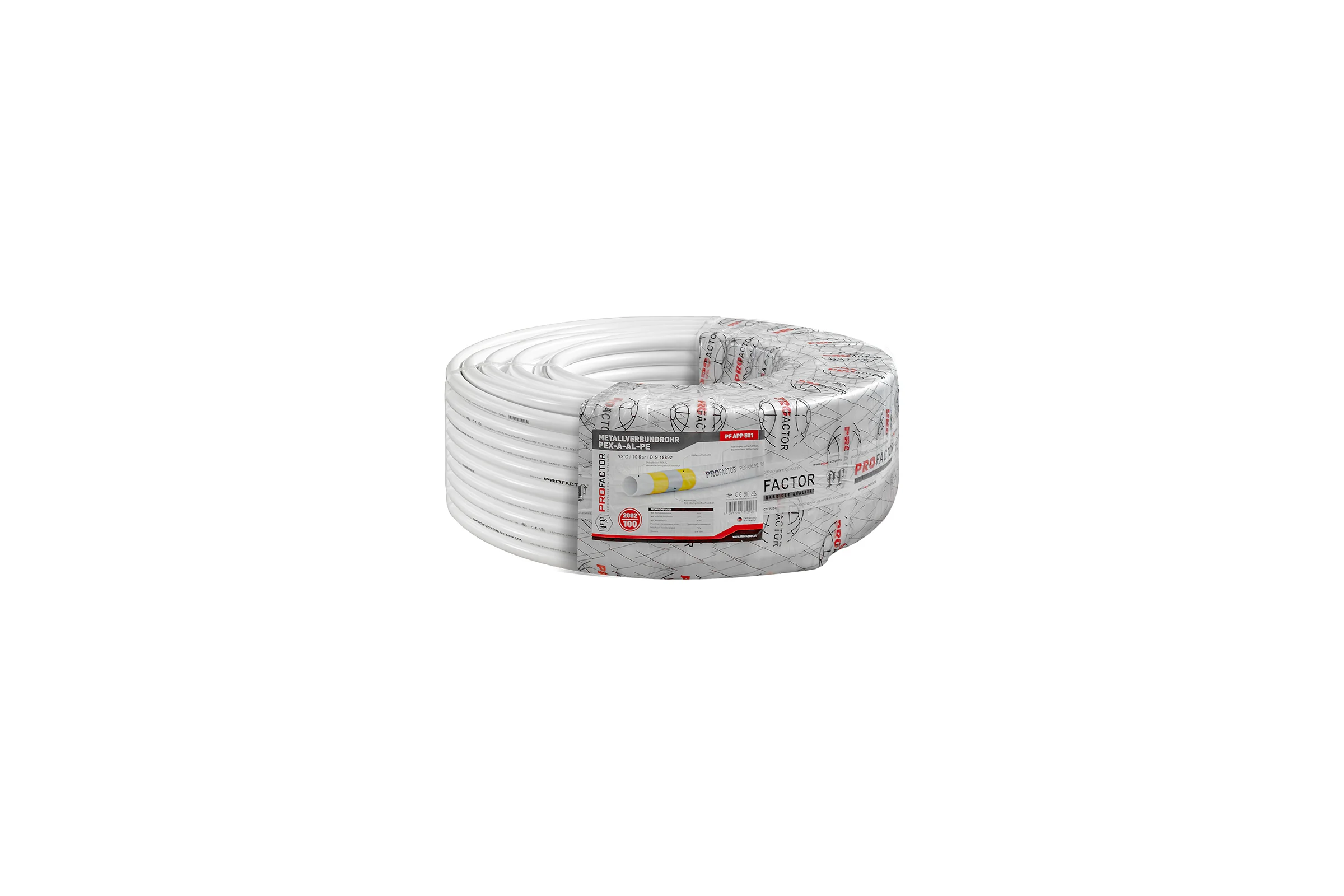 Труба металлопластиковая PROFACTOR PEX-A-AL-PE б/ш O20 х 2мм, бухта 100 м PF APP 501