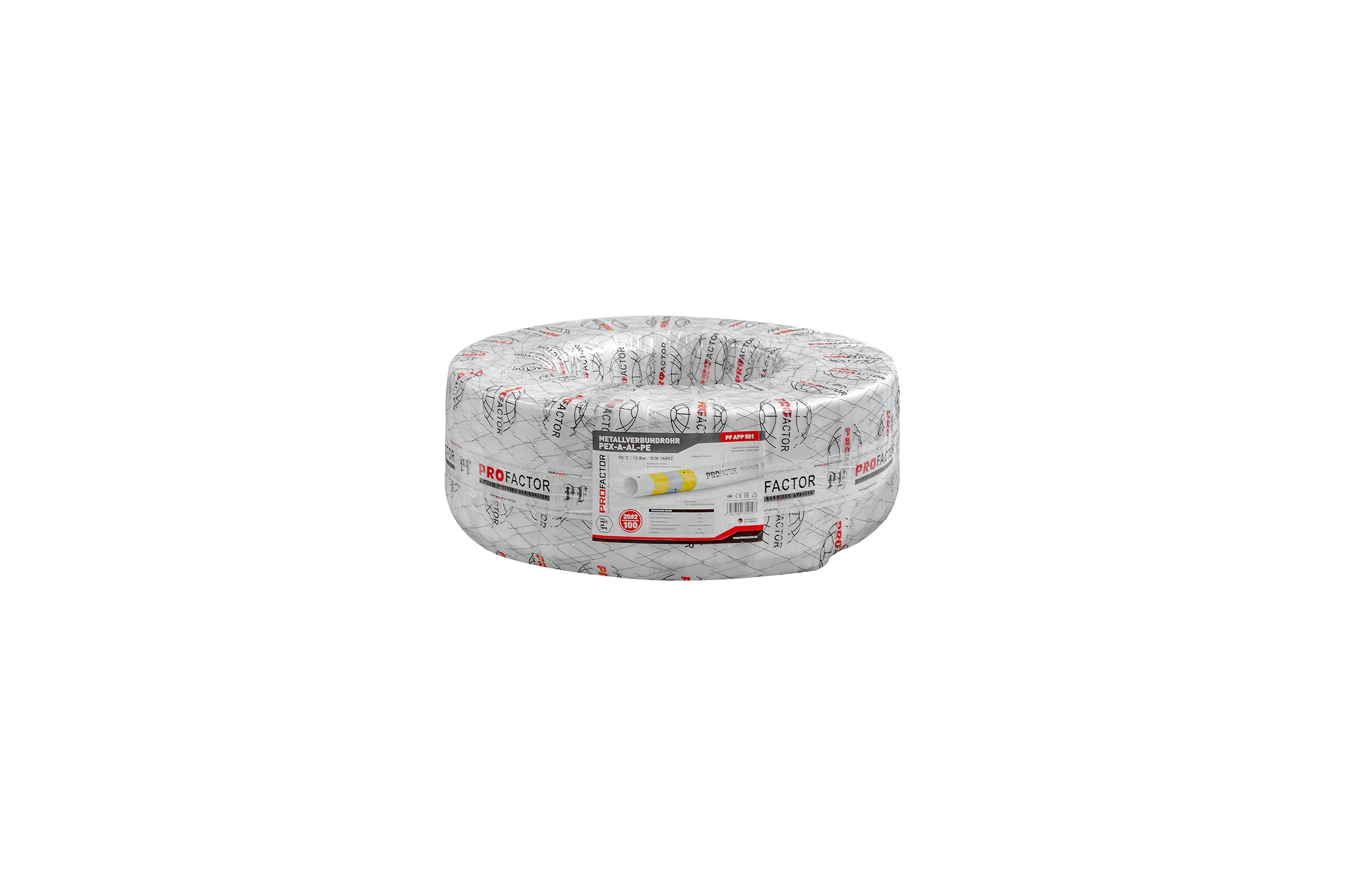 Труба металлопластиковая PROFACTOR PEX-A-AL-PE б/ш O20 х 2мм, бухта 100 м PF APP 501