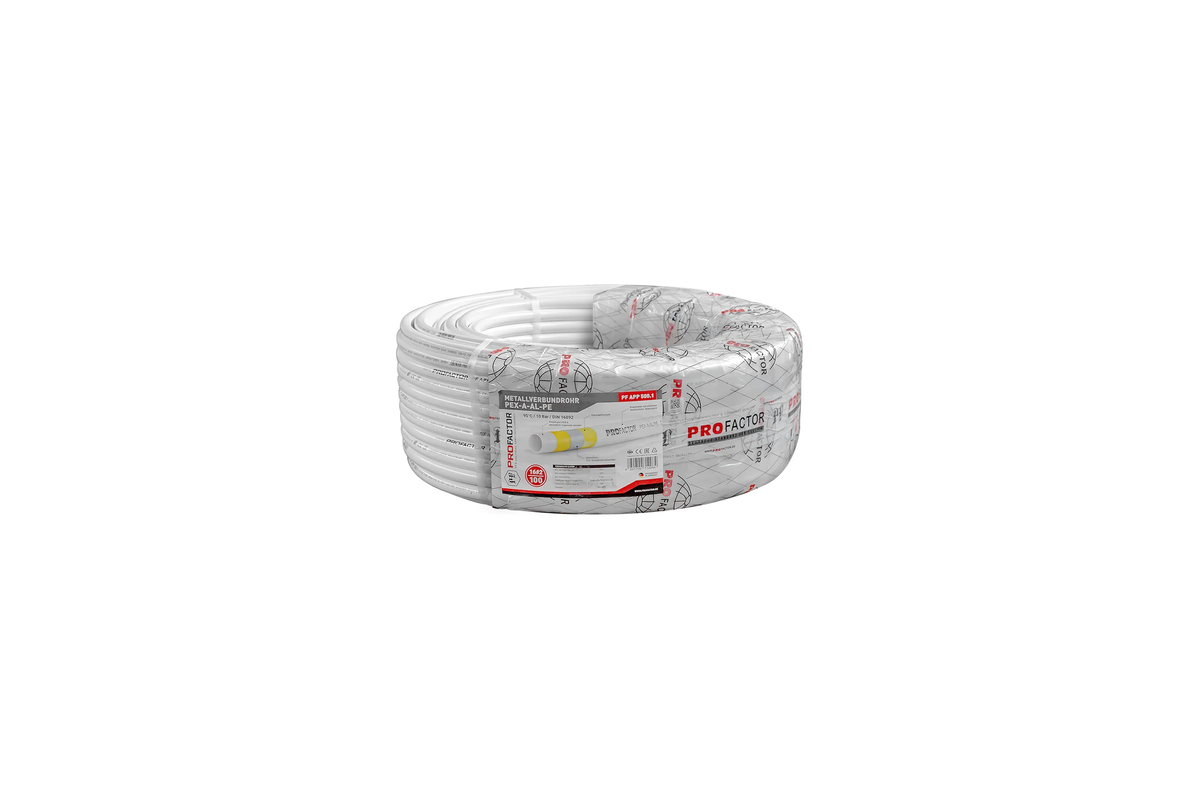Труба металлопластиковая PROFACTOR PEX-A-AL-PE б/ш O16 х 2мм, бухта 100м PF APP 500.1