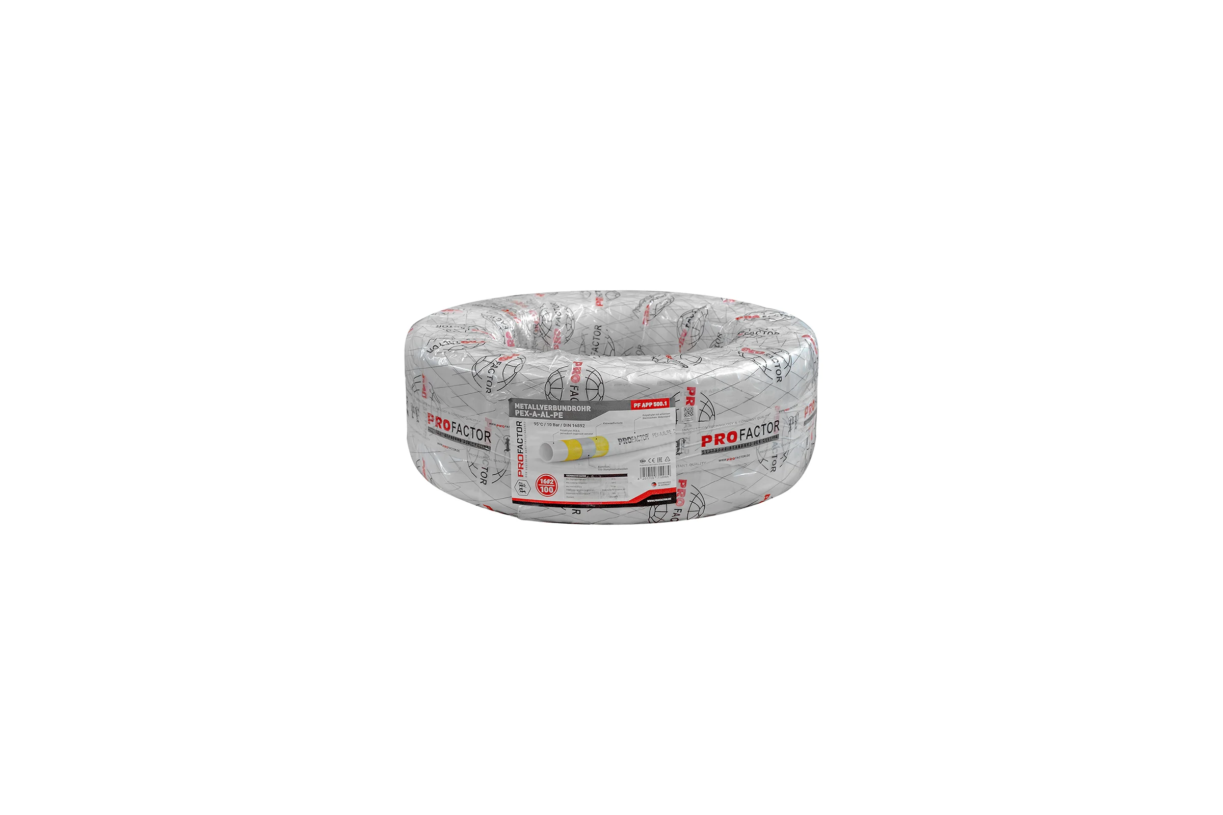 Труба металлопластиковая PROFACTOR PEX-A-AL-PE б/ш O16 х 2мм, бухта 100м PF APP 500.1