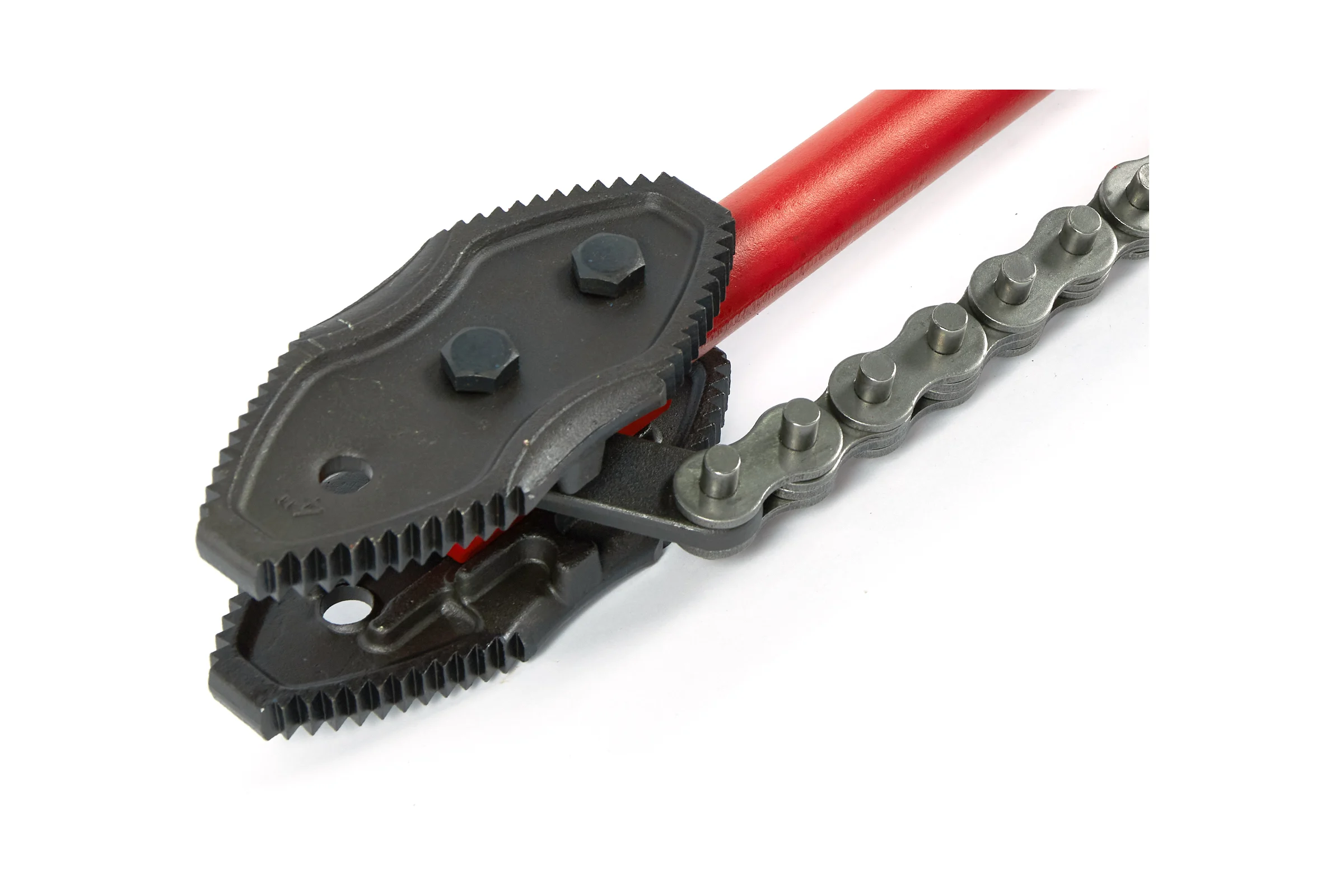 Двухсторонний цепной трубный ключ REDLI  усиленный Chain Tong 4", R70244