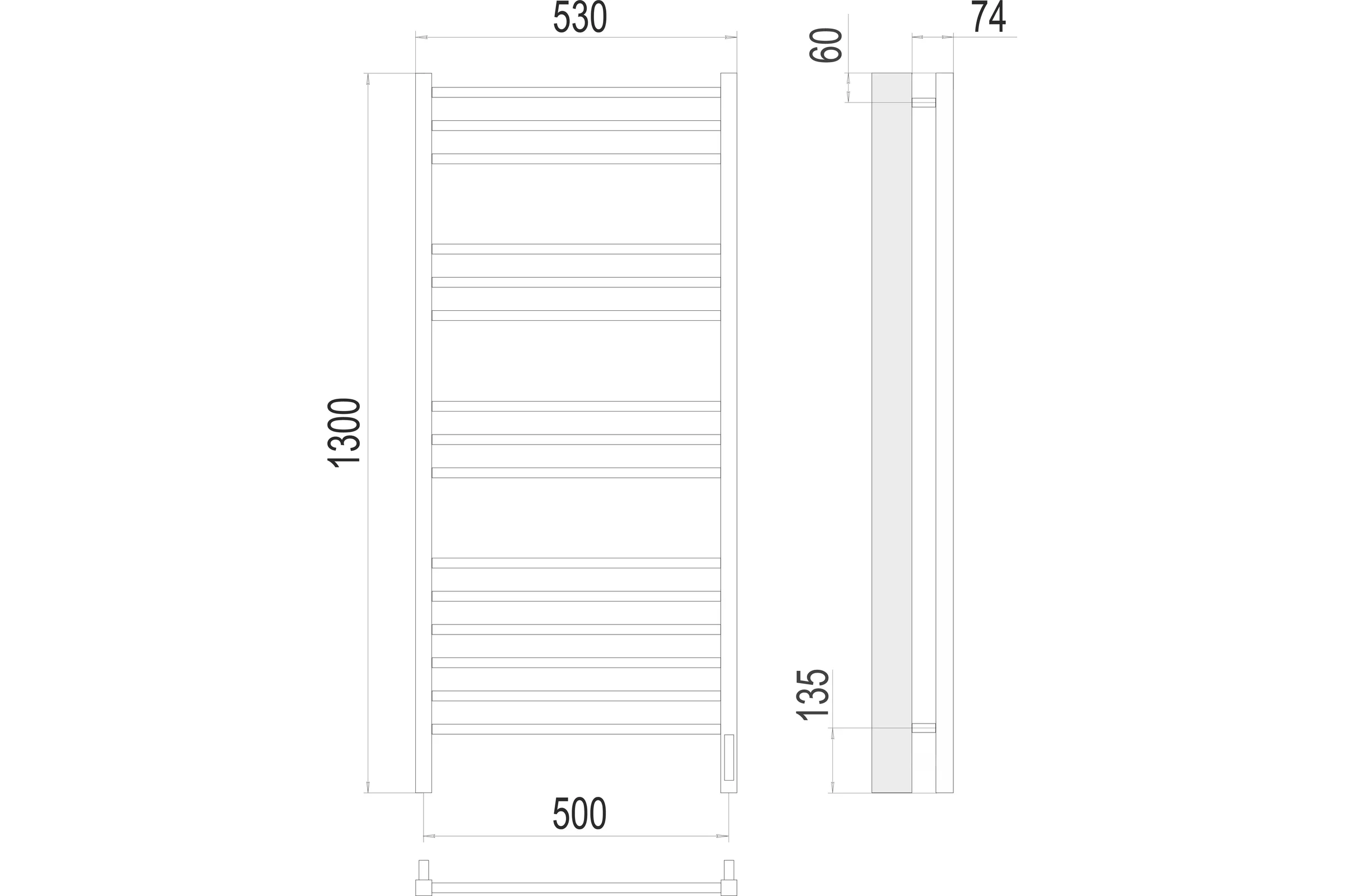 Сицилия Terminus П15 500x1300 sensor quick touch 4670078526304