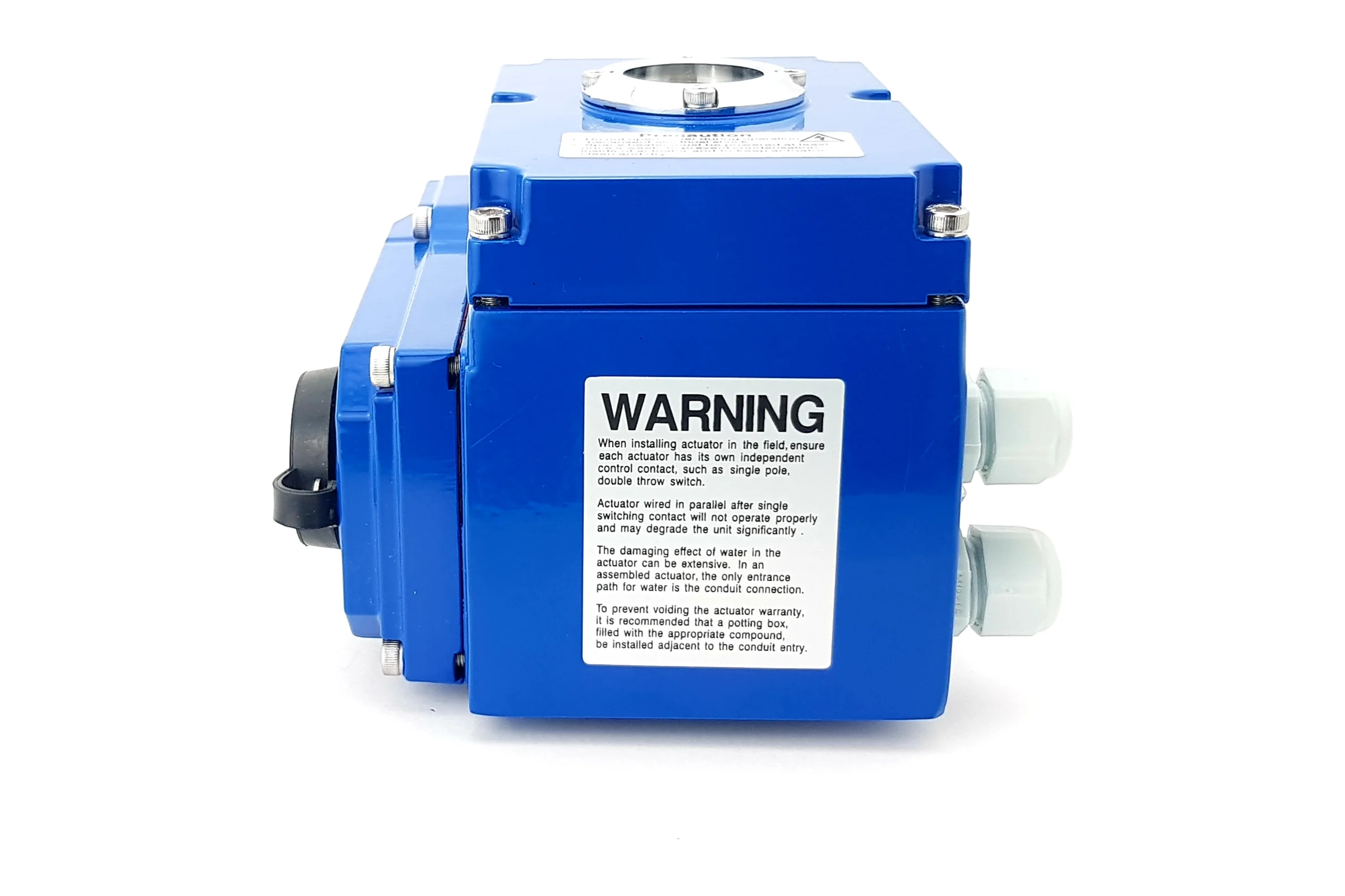 Электропривод для запорной арматуры TECHNO NP100-DF/24V, 100Нм, угол поворота 0-90, с концевыми выключателями, управление открыто/закрыто, напряжение DC24В 100110