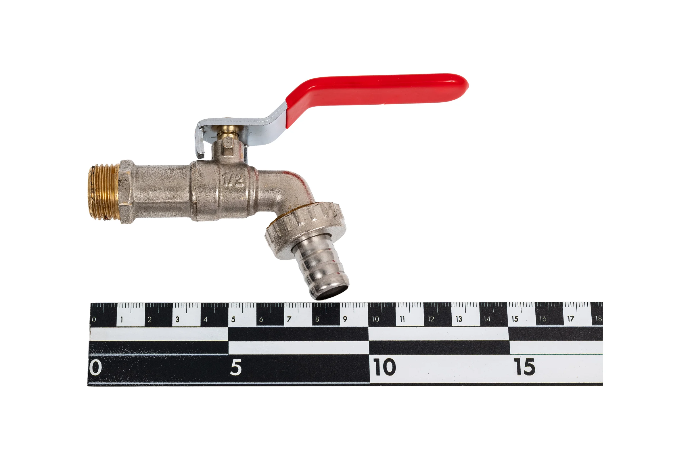 Кран шаровой с носиком DORON 1/2" нар.рез. 8436