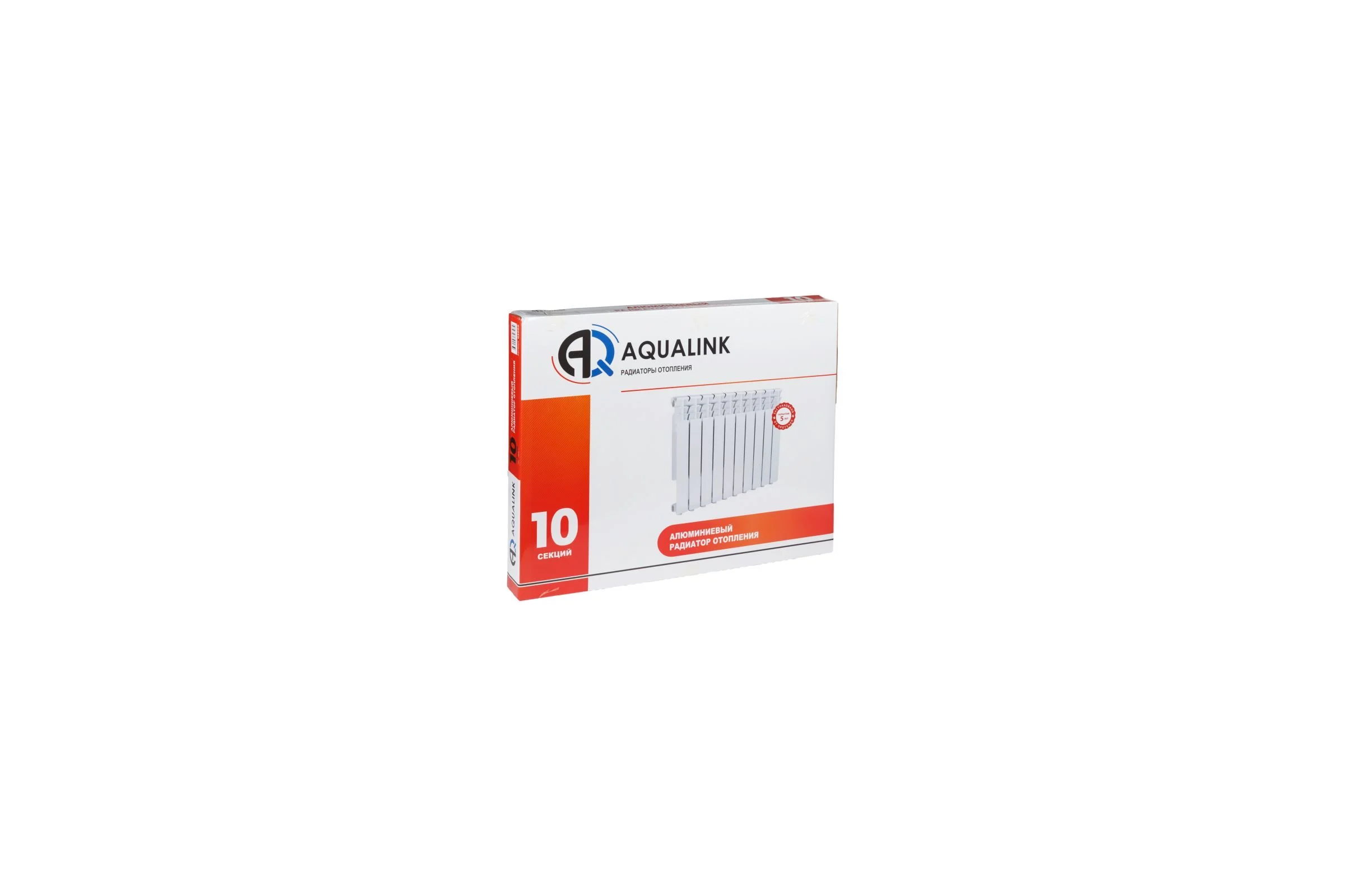 Алюминиевый радиатор AQUALINK 500х80, 10 секций 3050