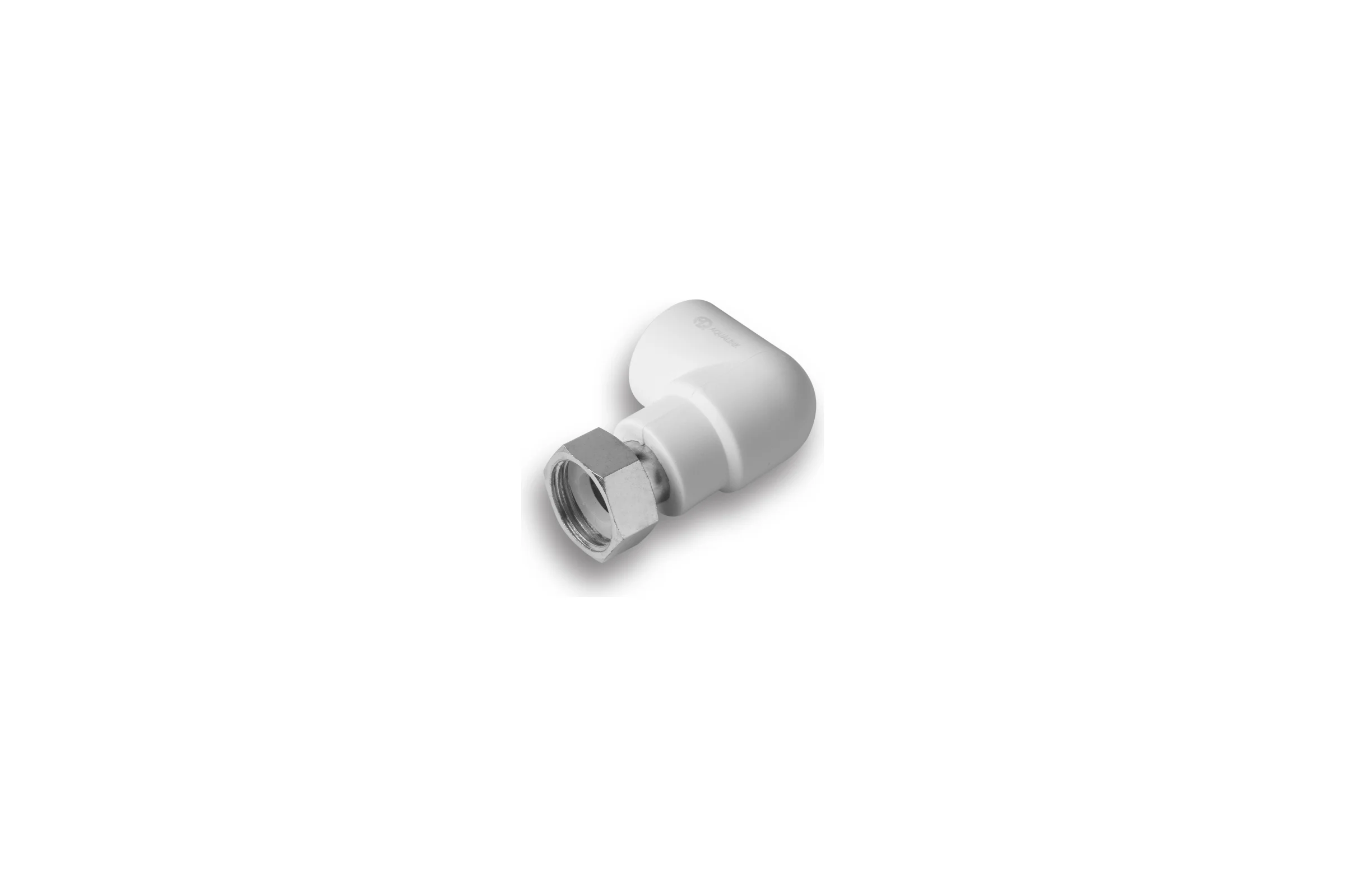 Уголок AQUALINK ПП с накидной гайкой 20х1/2 (Цена за упаковку 10 шт.)  арт. 3598