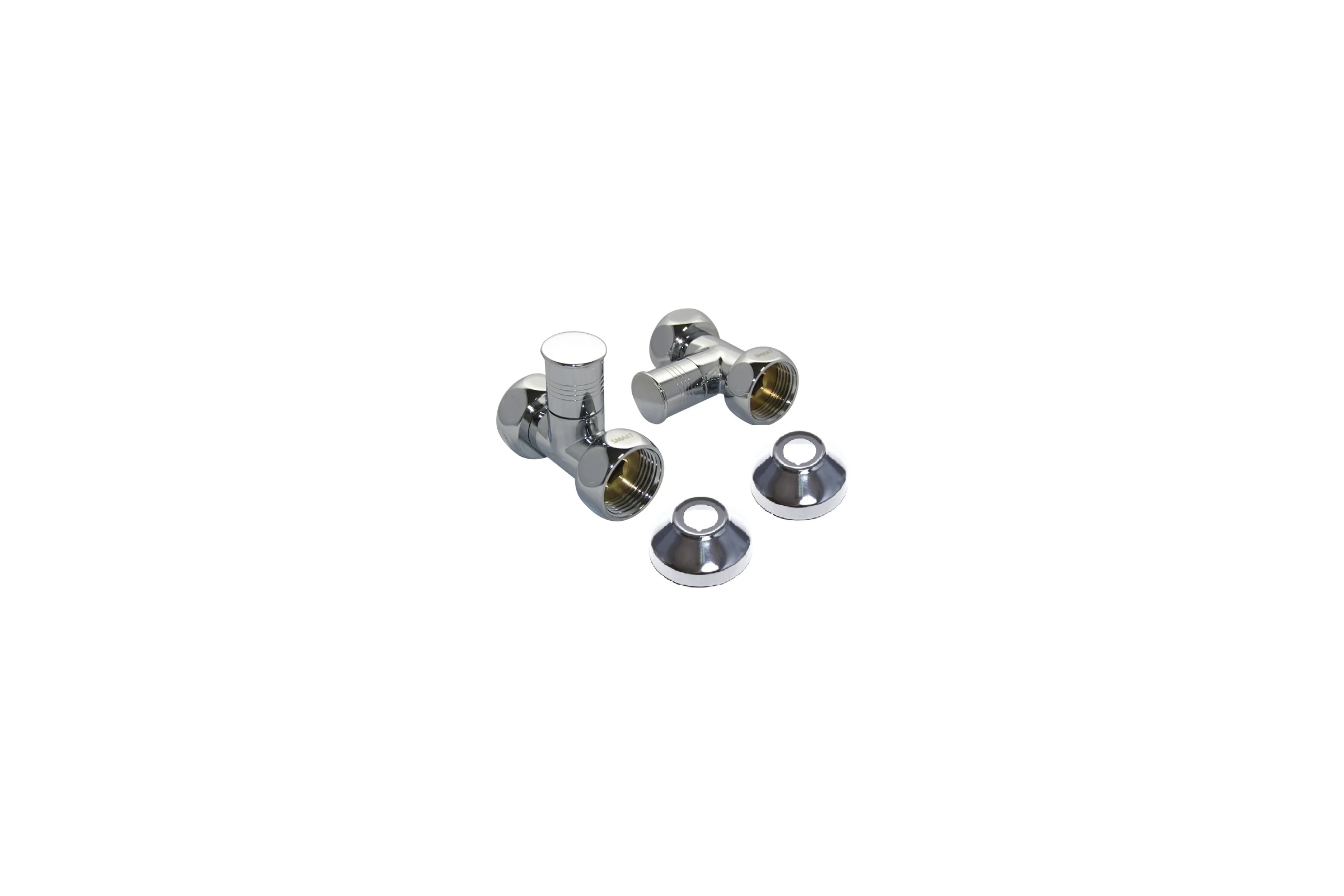 Прямой кран-вентиль SMT ручка колпачок, хром, 3/4х1 г/г, 2 шт 8830SCH0510/2C