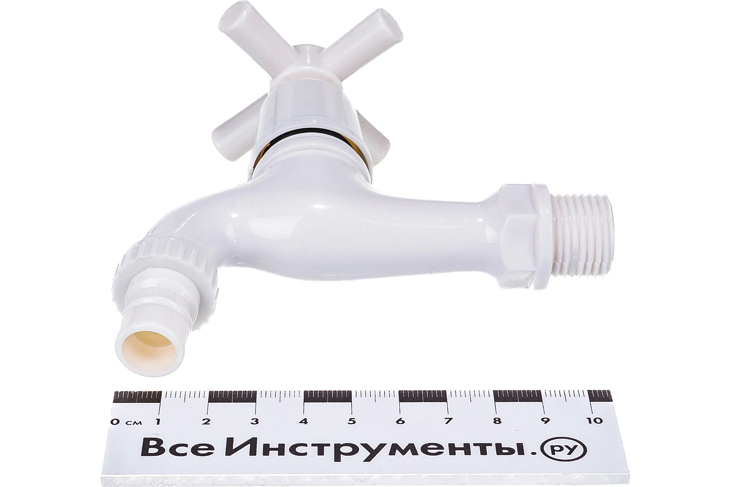 Водоразборный кран Terma пластиковый, белый 66452