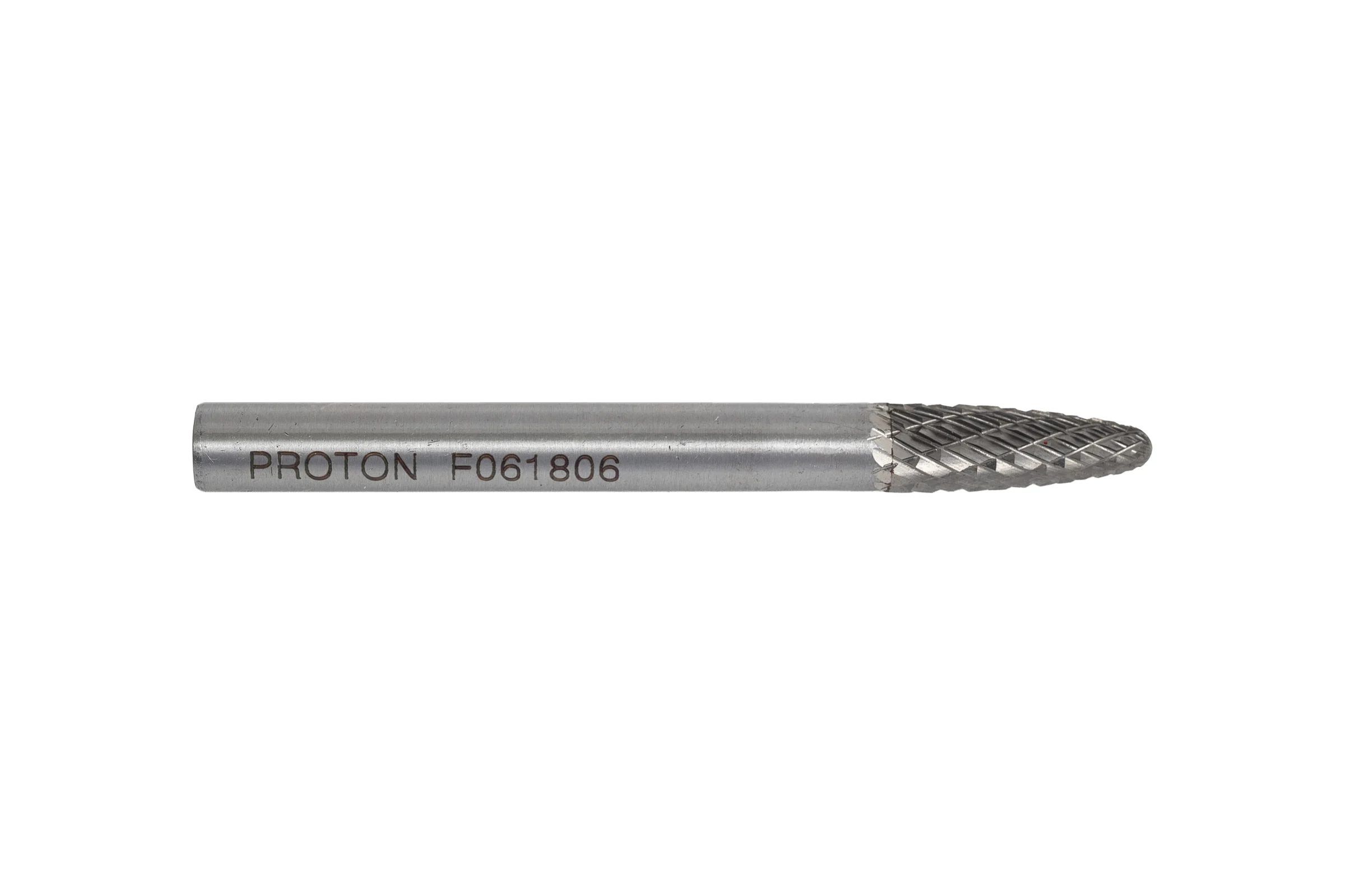 Борфреза PROTON твердосплавная параболическая 6х6х18х45R тип F D 6 хв.6 УТ-00000765
