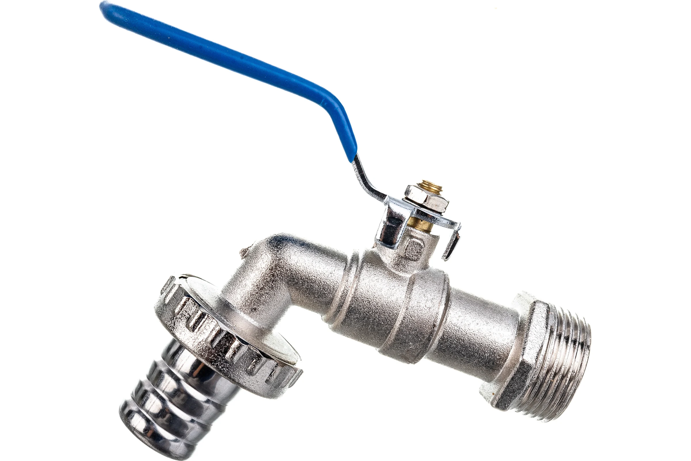 Кран шаровой водоразборный под шланг AQUALINK 3/4 Wh ручка ECO 3966 03966