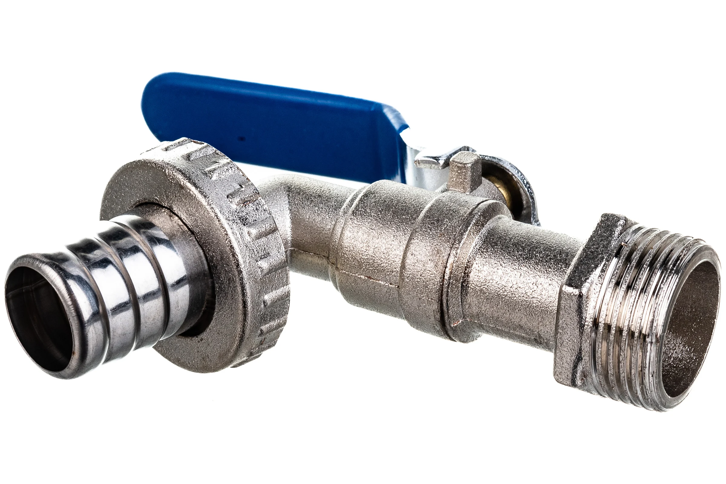 Кран шаровой водоразборный под шланг AQUALINK 3/4 Wh ручка ECO 3966 03966