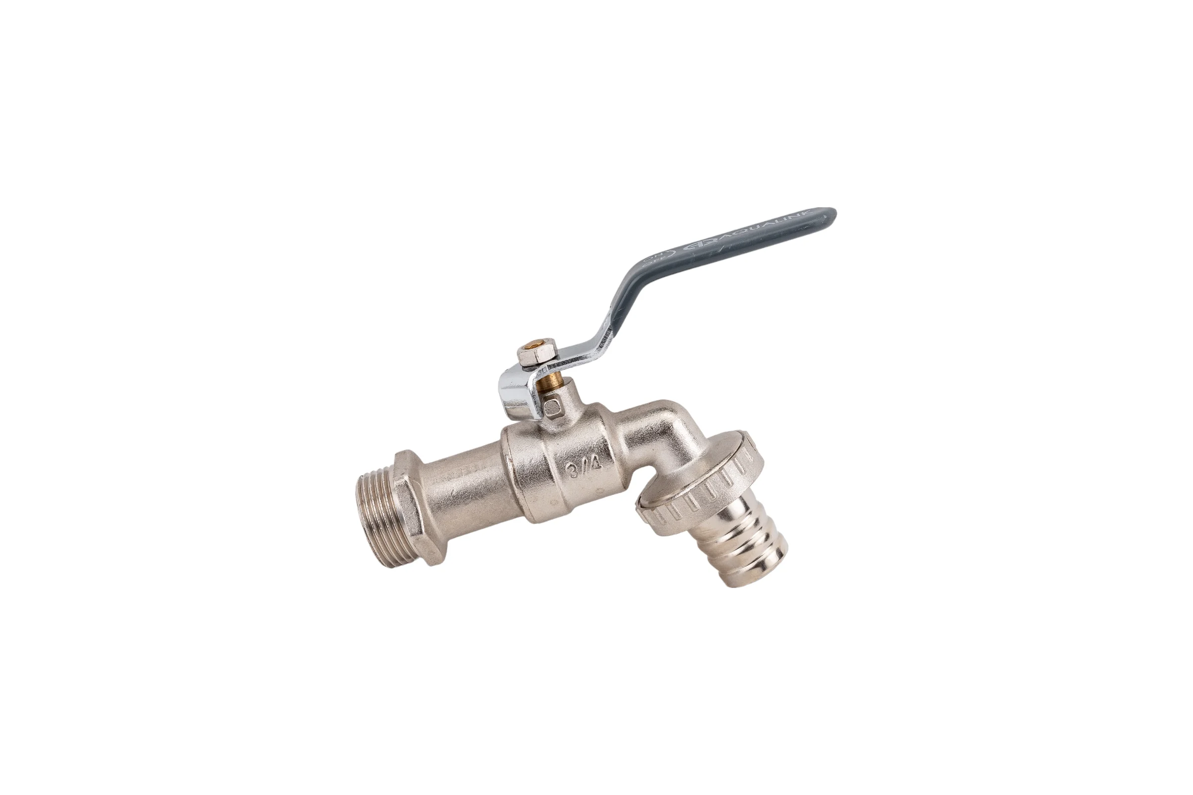 Кран шаровой AQUALINK водоразборный под шланг 3/4 W h ручка 3951 03951