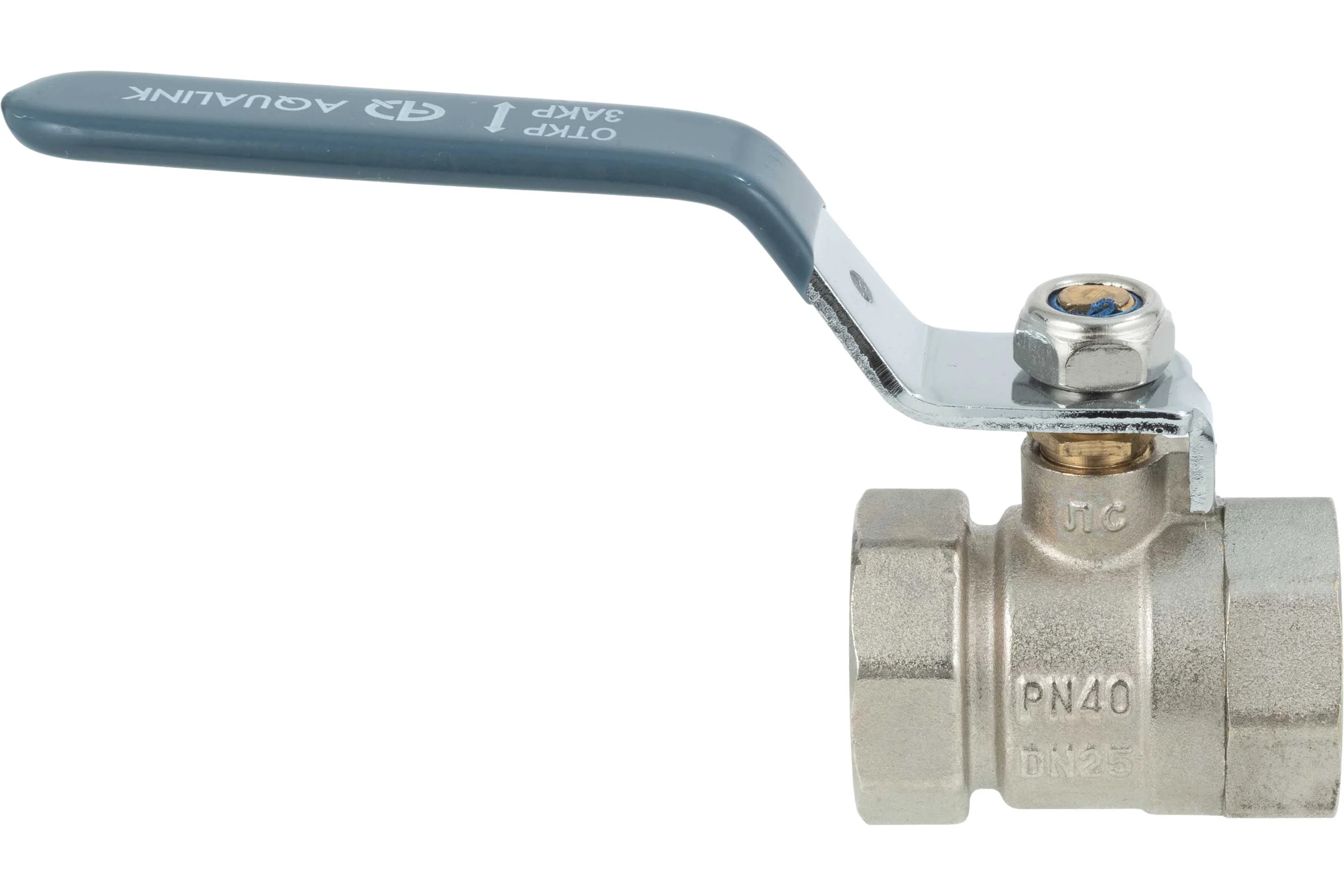 Кран шаровой AQUALINK вн-вн 1 ручка 01145