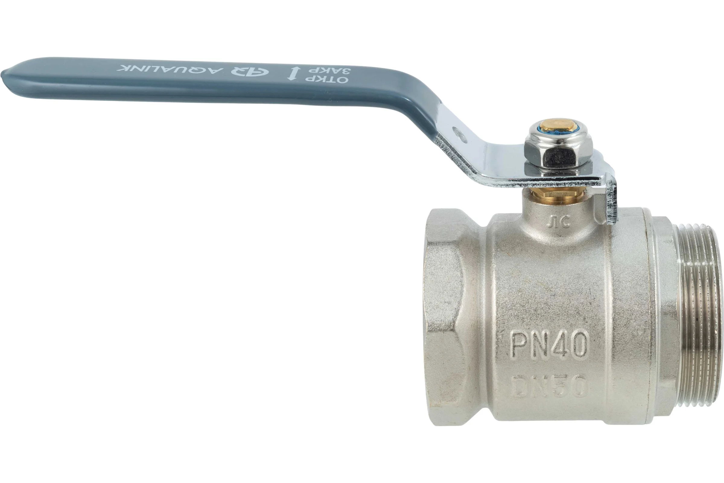 Кран шаровой AQUALINK вн-нар 2 ручка 1154 01154