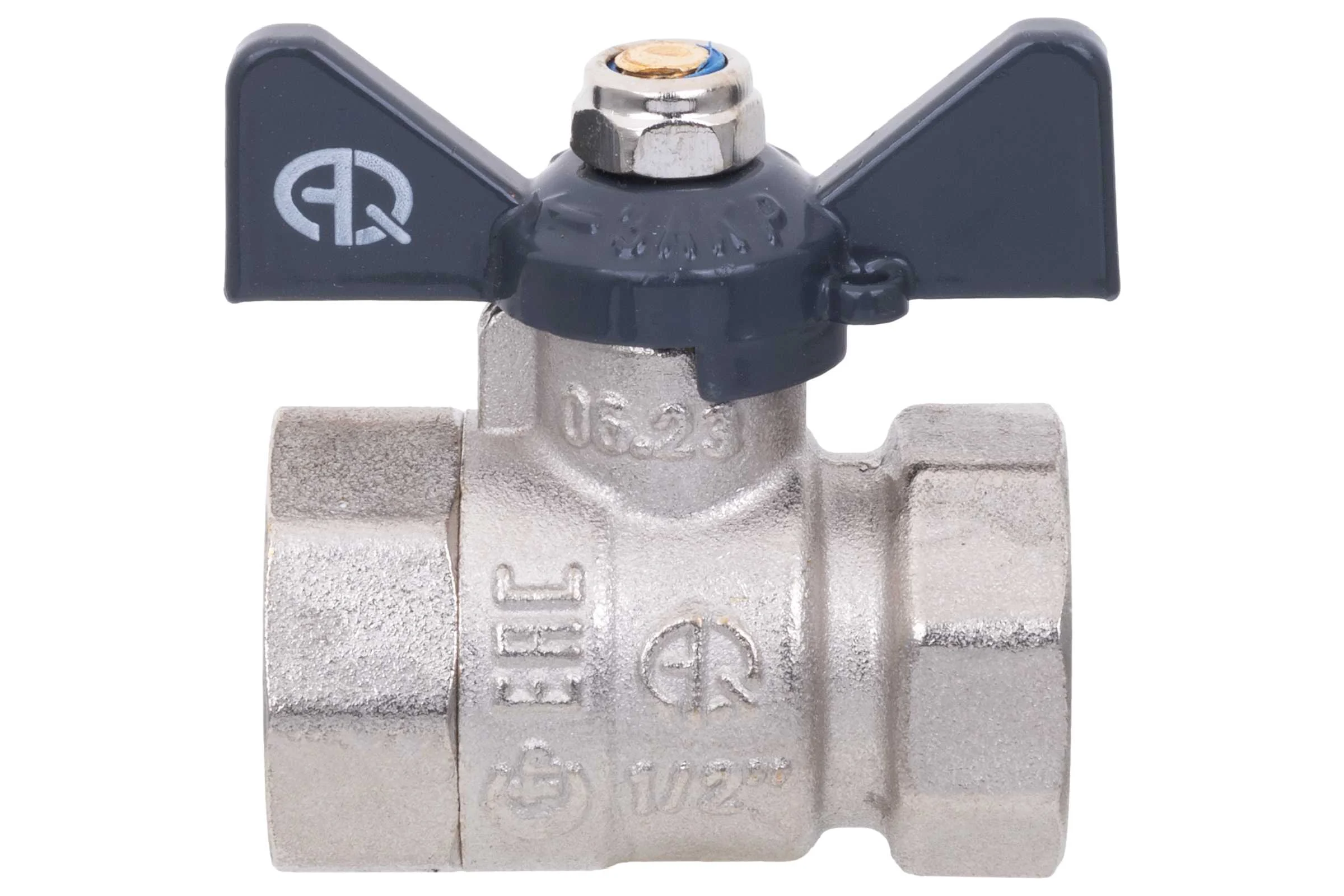 Шаровой кран AQUALINK вн-вн 1/2 B бабочка 01155