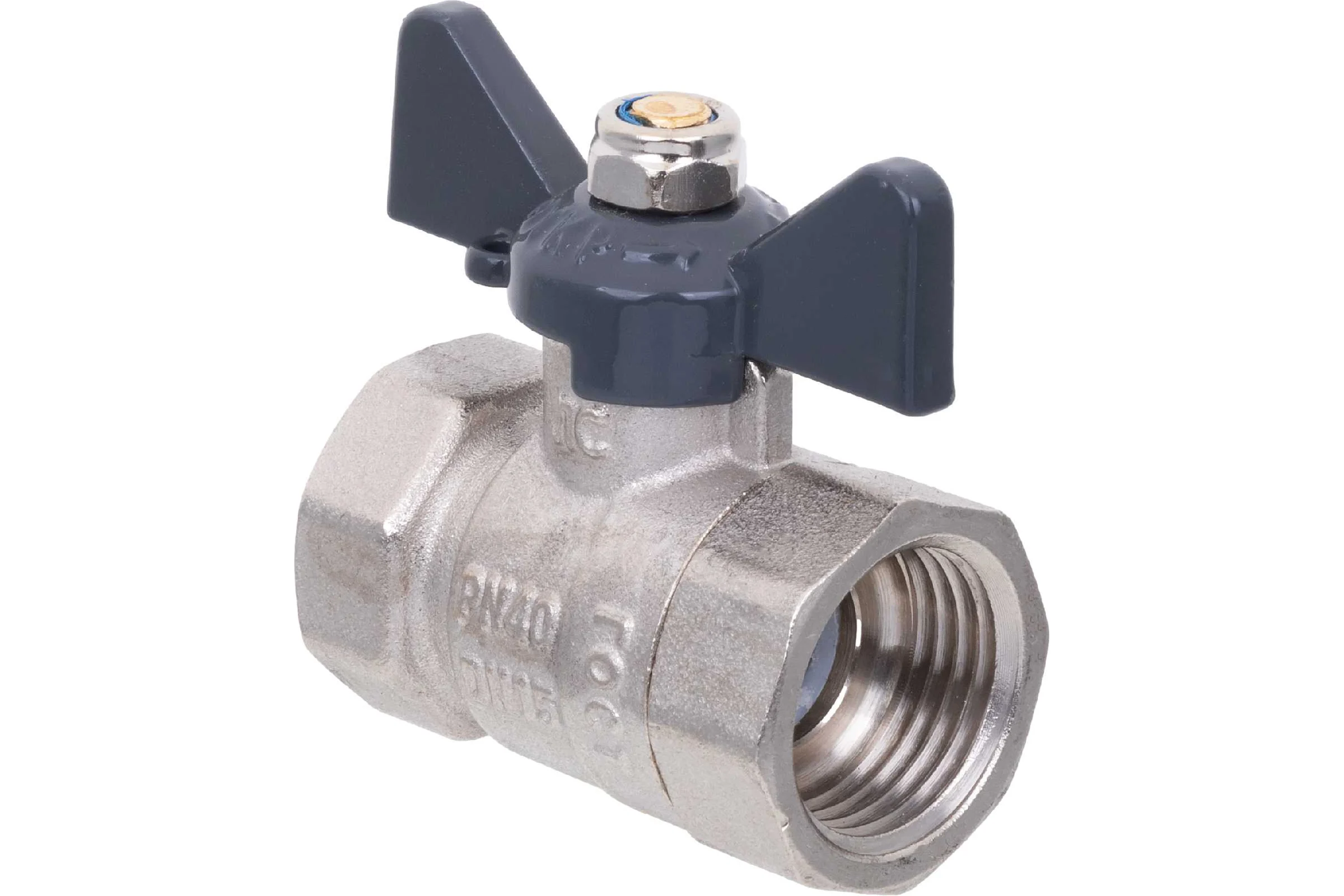 Шаровой кран AQUALINK вн-вн 1/2 B бабочка 01155
