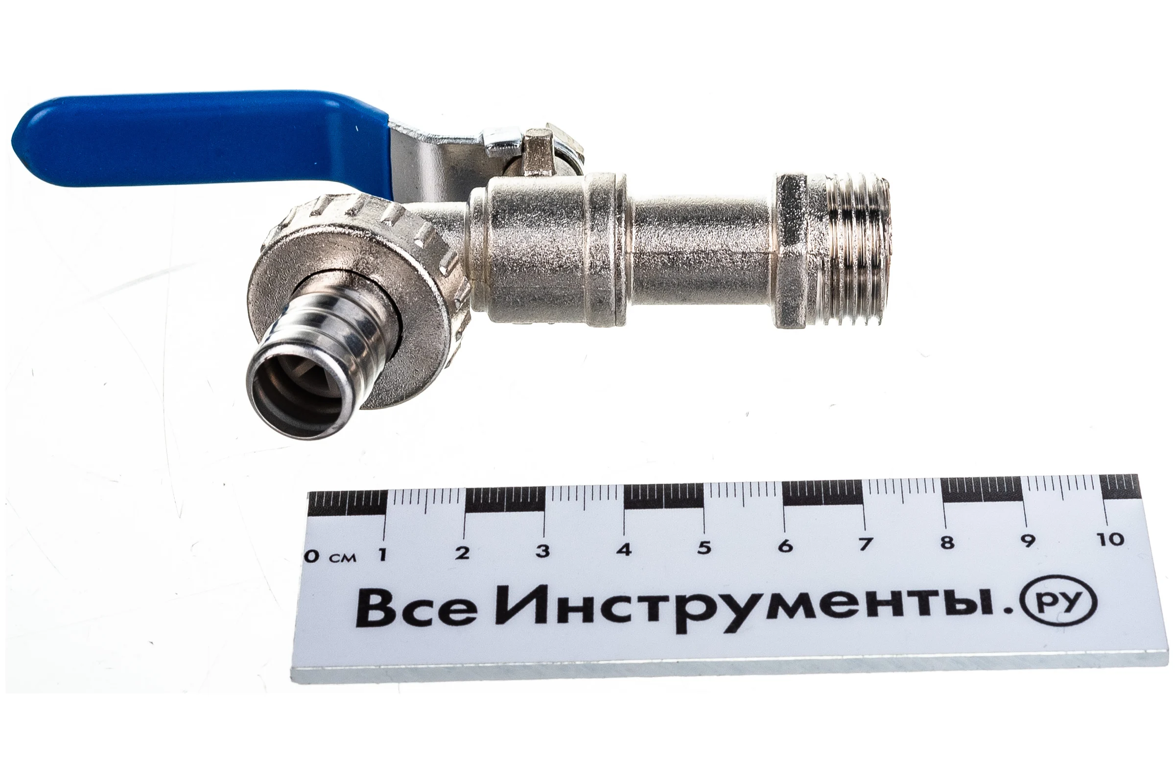 Шаровой кран AQUALINK водоразборный, под шланг, 1/2 Wh ручка ECO 3965