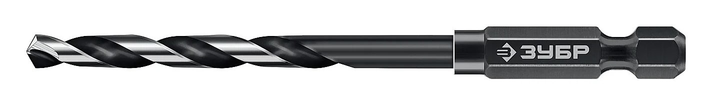 Cверло по металлу для винтовертов и шуруповертов ЗУБР Impact Ready НЕХ-1/4", 4.0x93 мм 29623-4_z01