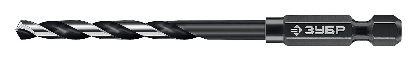Cверло по металлу для винтовертов и шуруповертов ЗУБР Impact Ready НЕХ-1/4", 4.2x93 мм 29623-4.2_z01