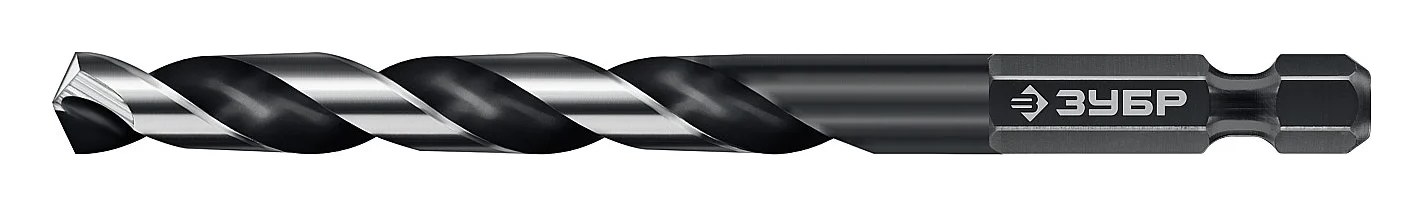 Cверло по металлу для винтовертов и шуруповертов ЗУБР Impact Ready НЕХ-1/4", 8.0x117 мм 29623-8_z01