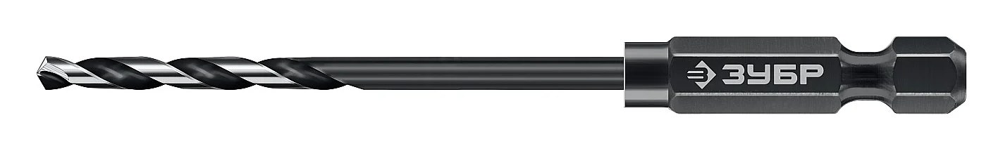 Cверло по металлу для винтовертов и шуруповертов ЗУБР Impact Ready НЕХ-1/4", 2.0x69 мм  29623-2_z01