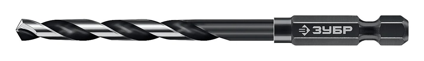 Cверло по металлу для винтовертов и шуруповертов ЗУБР Impact Ready НЕХ-1/4", 5.0x104 мм 29623-5_z01