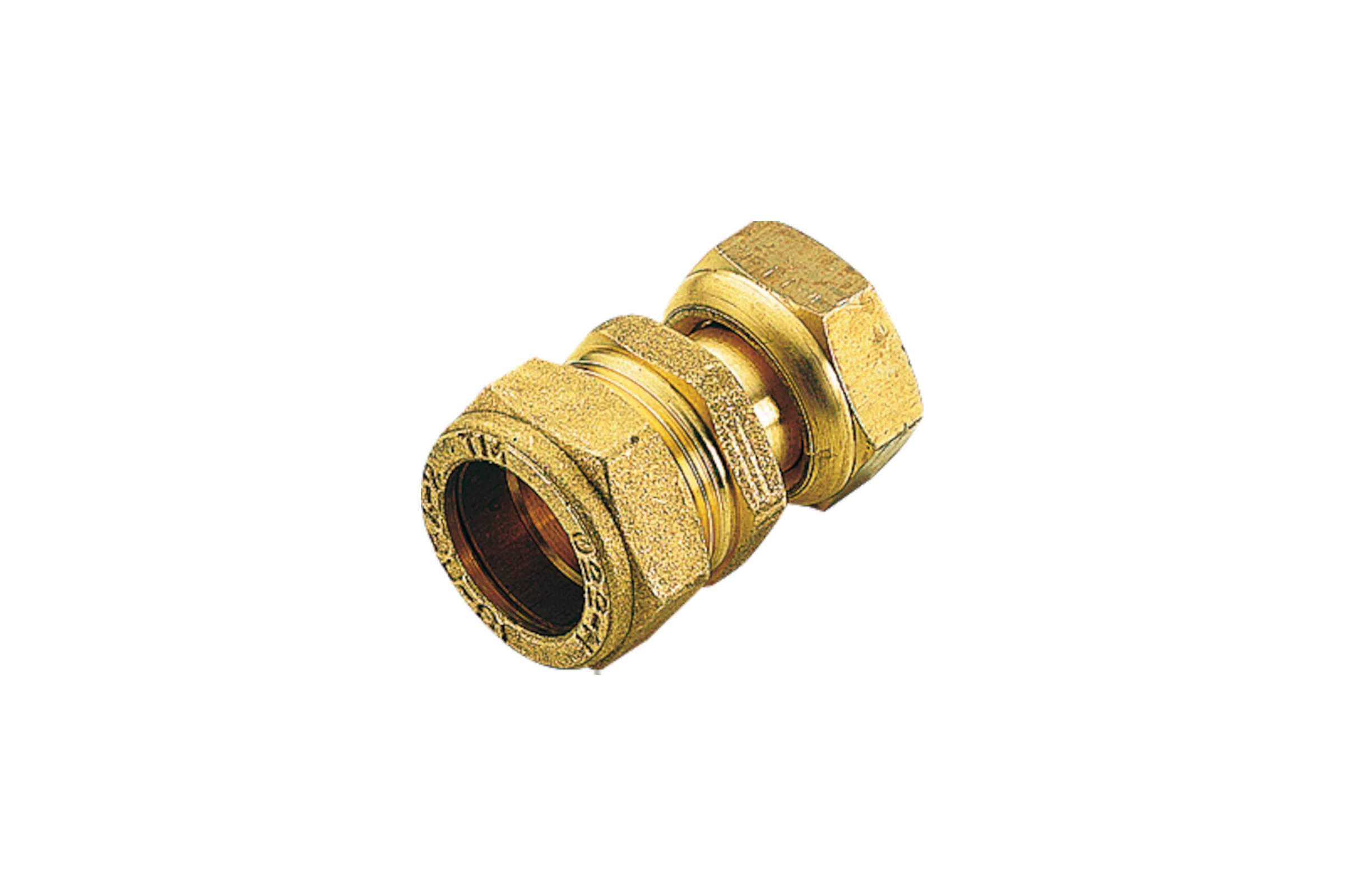 Соединитель для медных труб Tiemme обжим, с накид. гайкой, Вн 3/4"-15 1100119
