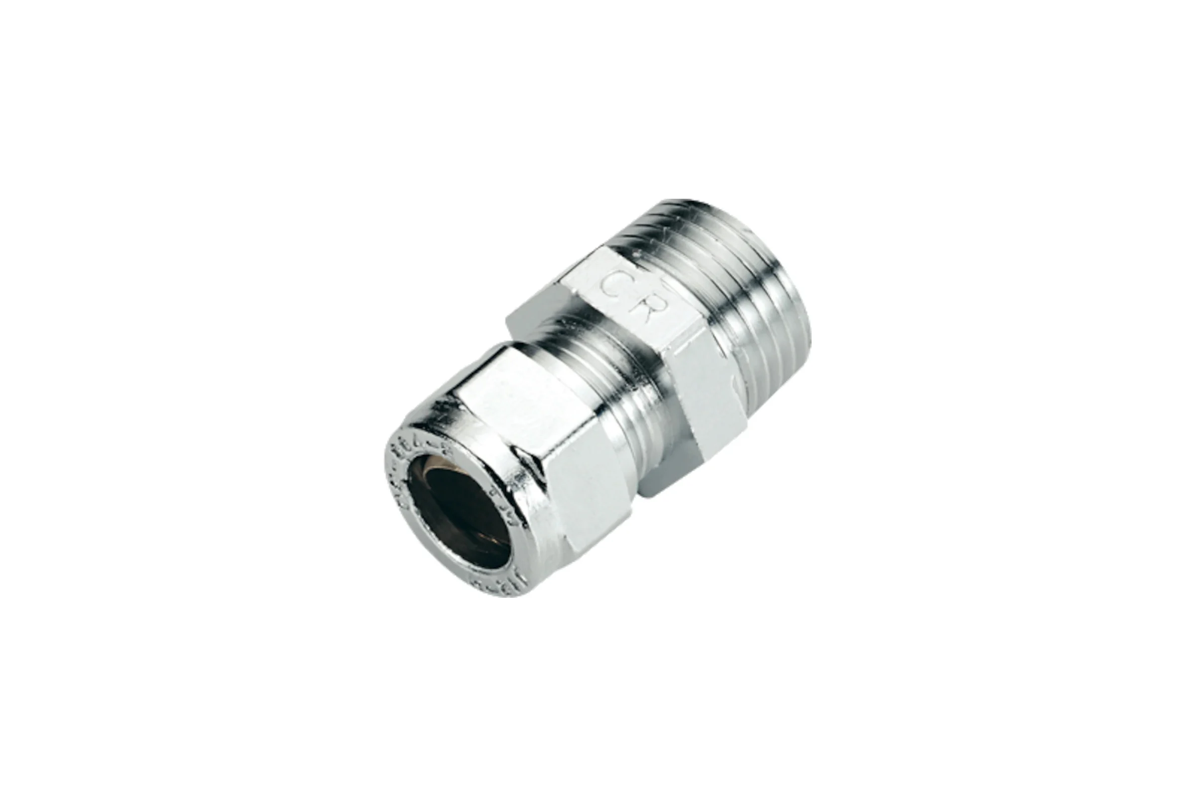 Соединитель для медных труб Tiemme обжим, 1/2"-10 хром 1130024