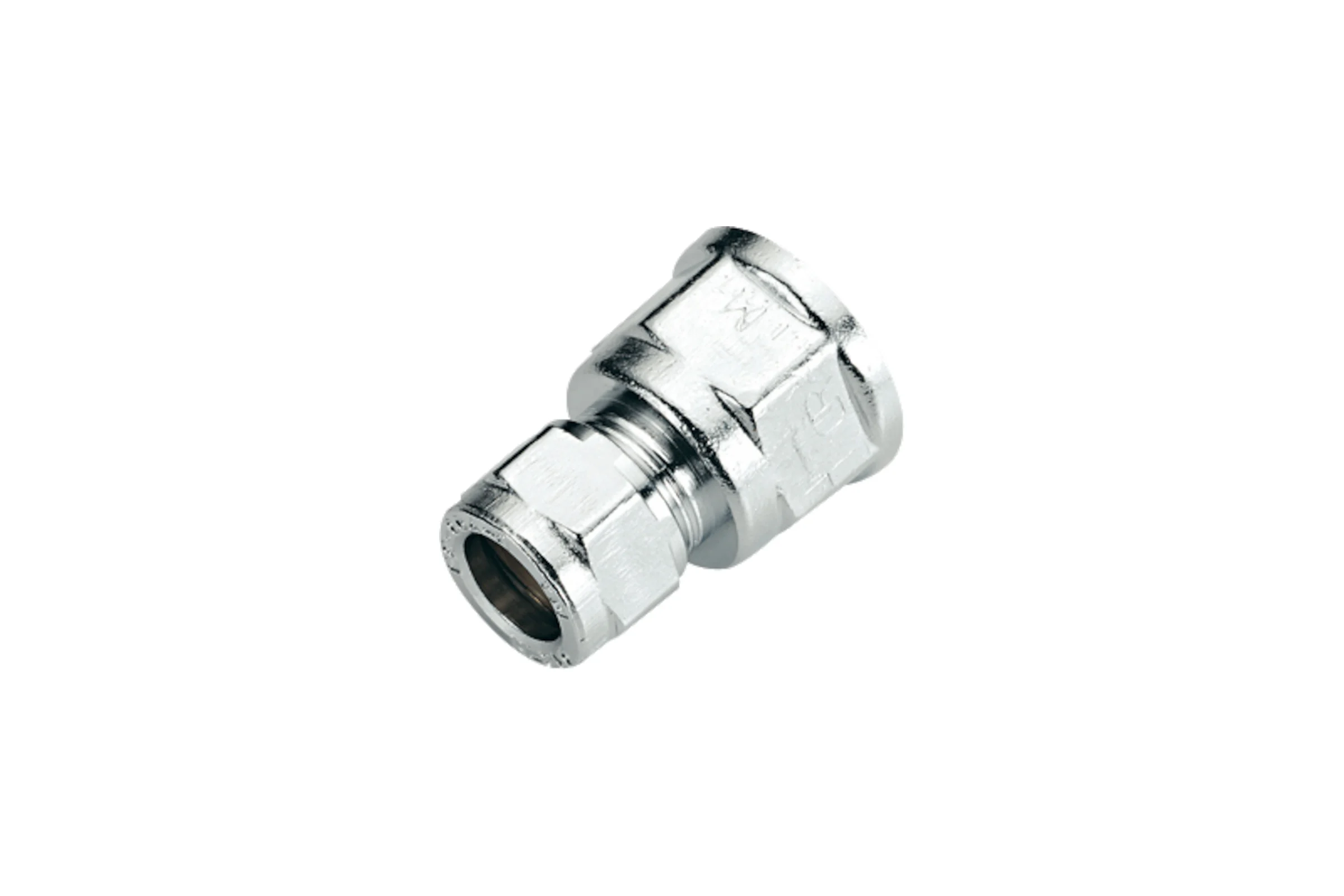 Соединитель для медных труб Tiemme обжим, 1/2"-15 хром 1130048